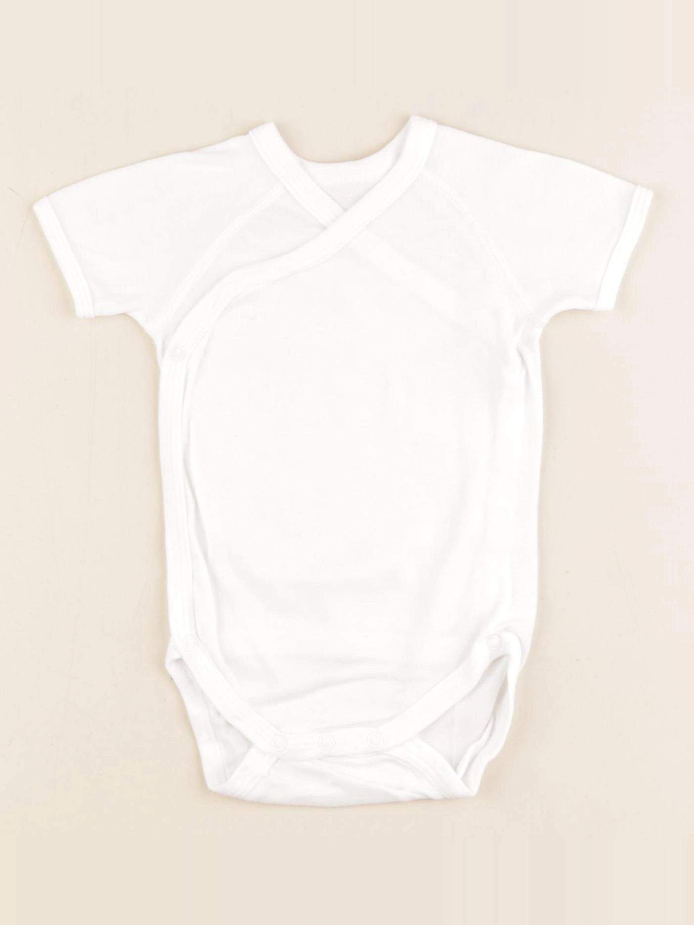Petit Bateau - body blanc - 6 mois