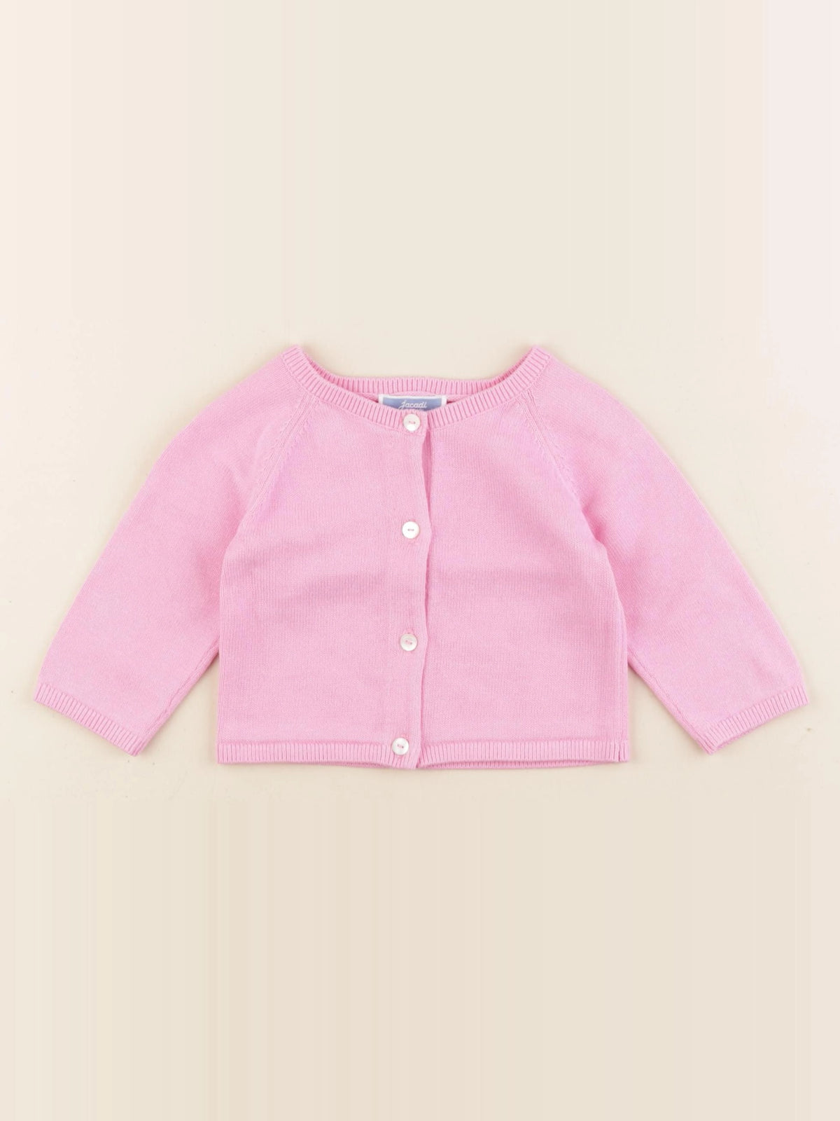 Jacadi - gilet rose - 6 mois