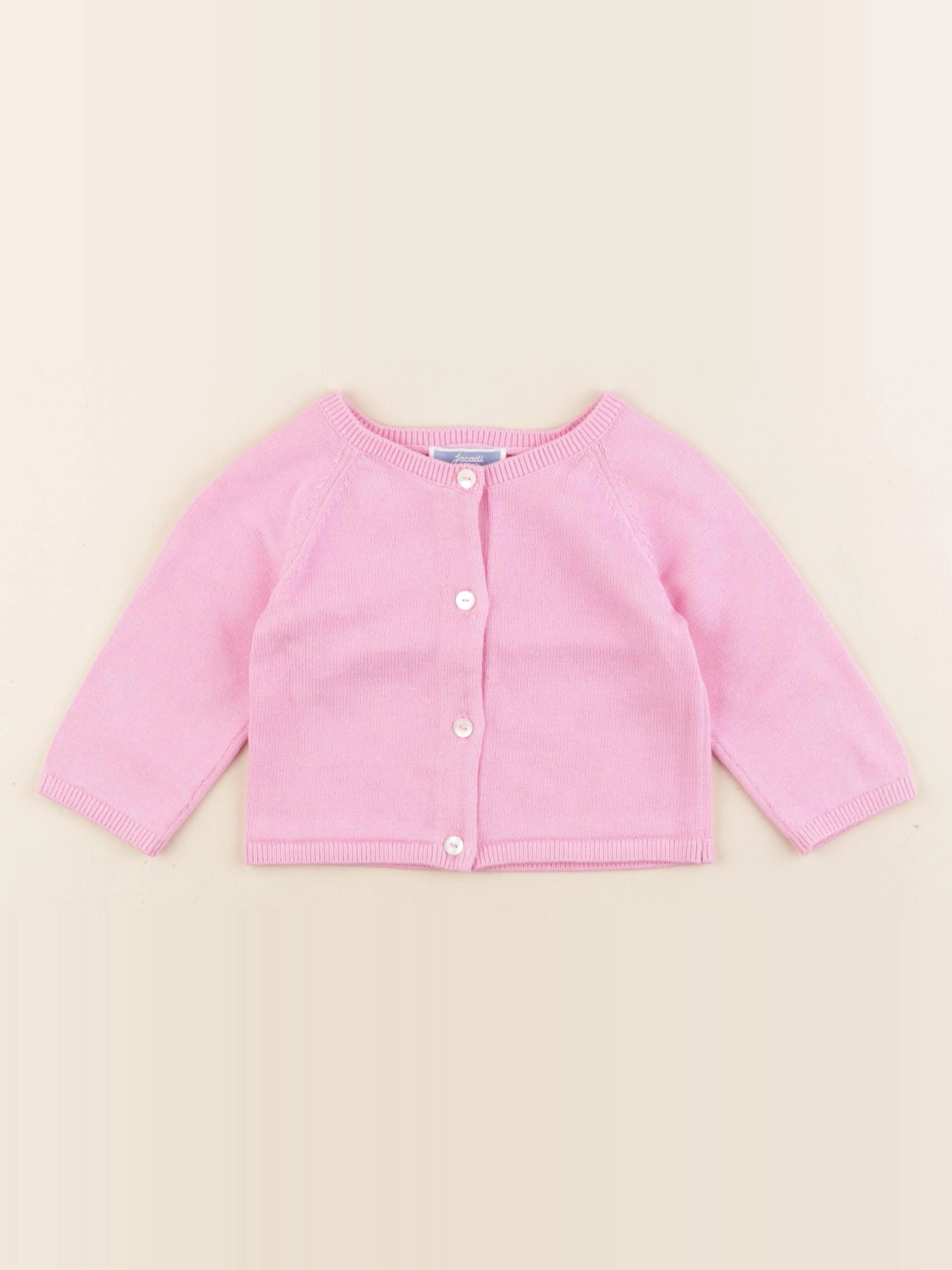 Jacadi - gilet rose - 6 mois