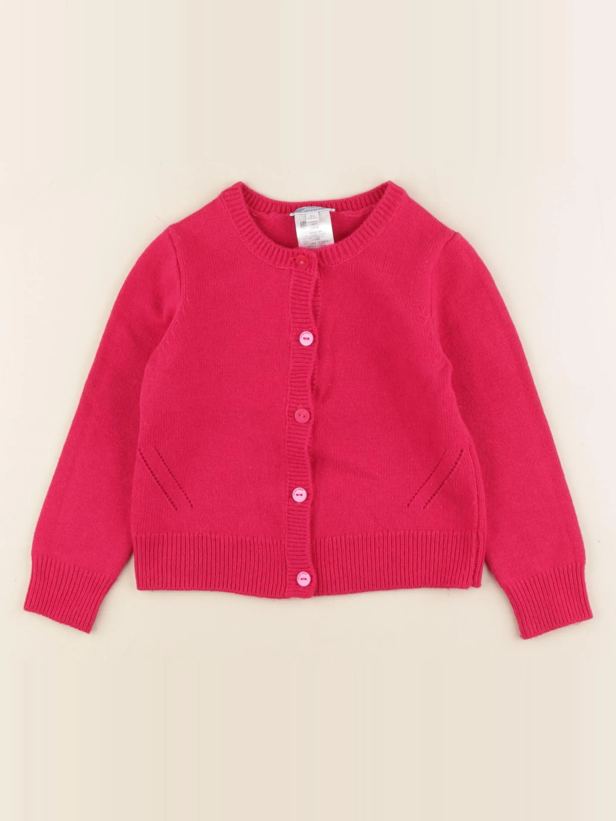 Jacadi - gilet rose - 4 ans
