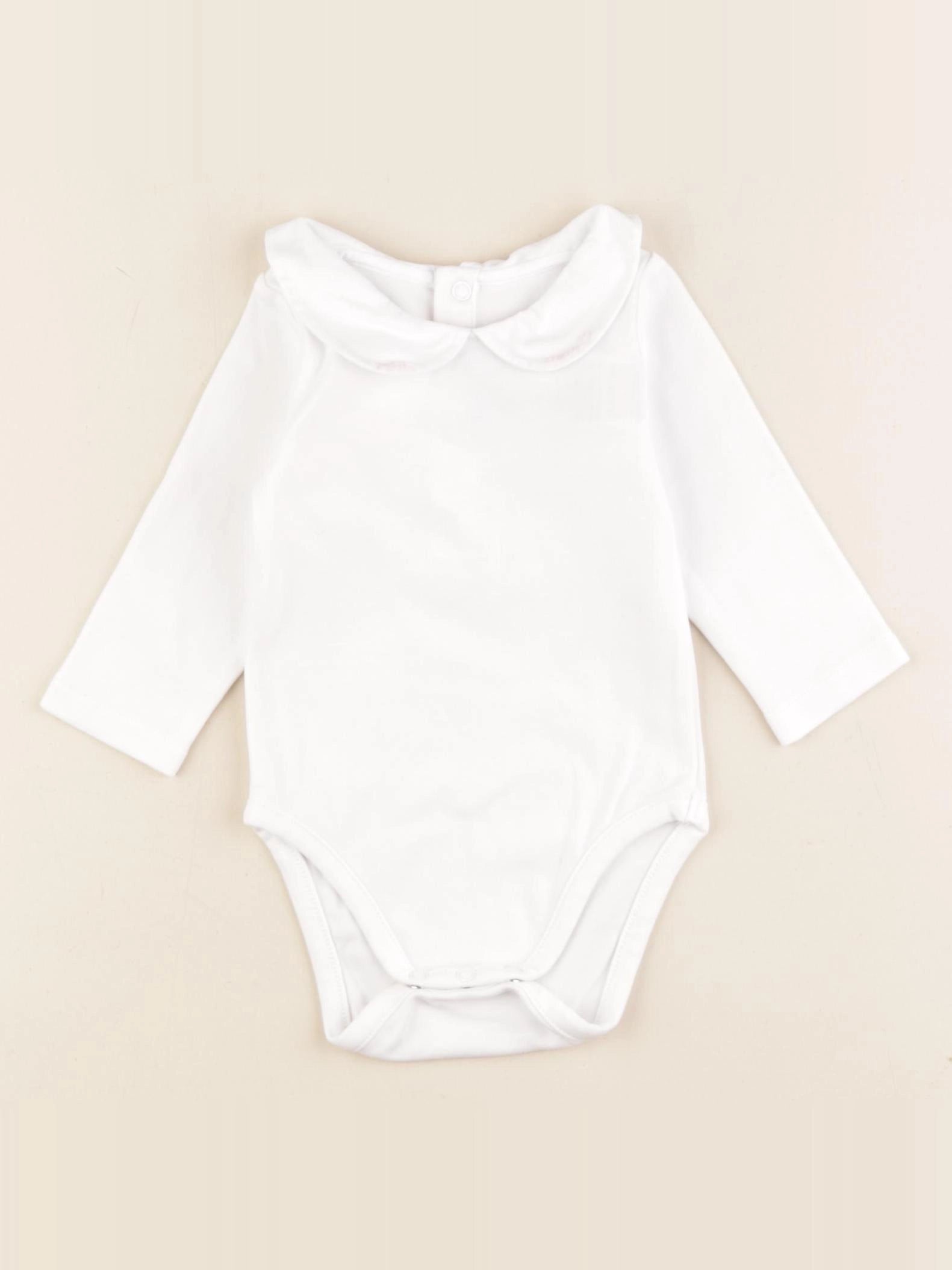 Jacadi - body à col blanc - 6 mois