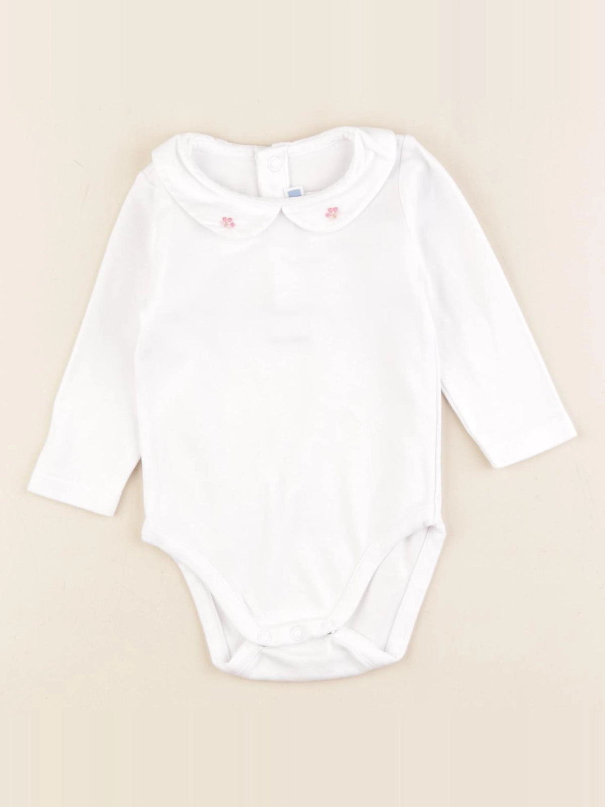 Jacadi - body à col blanc - 6 mois