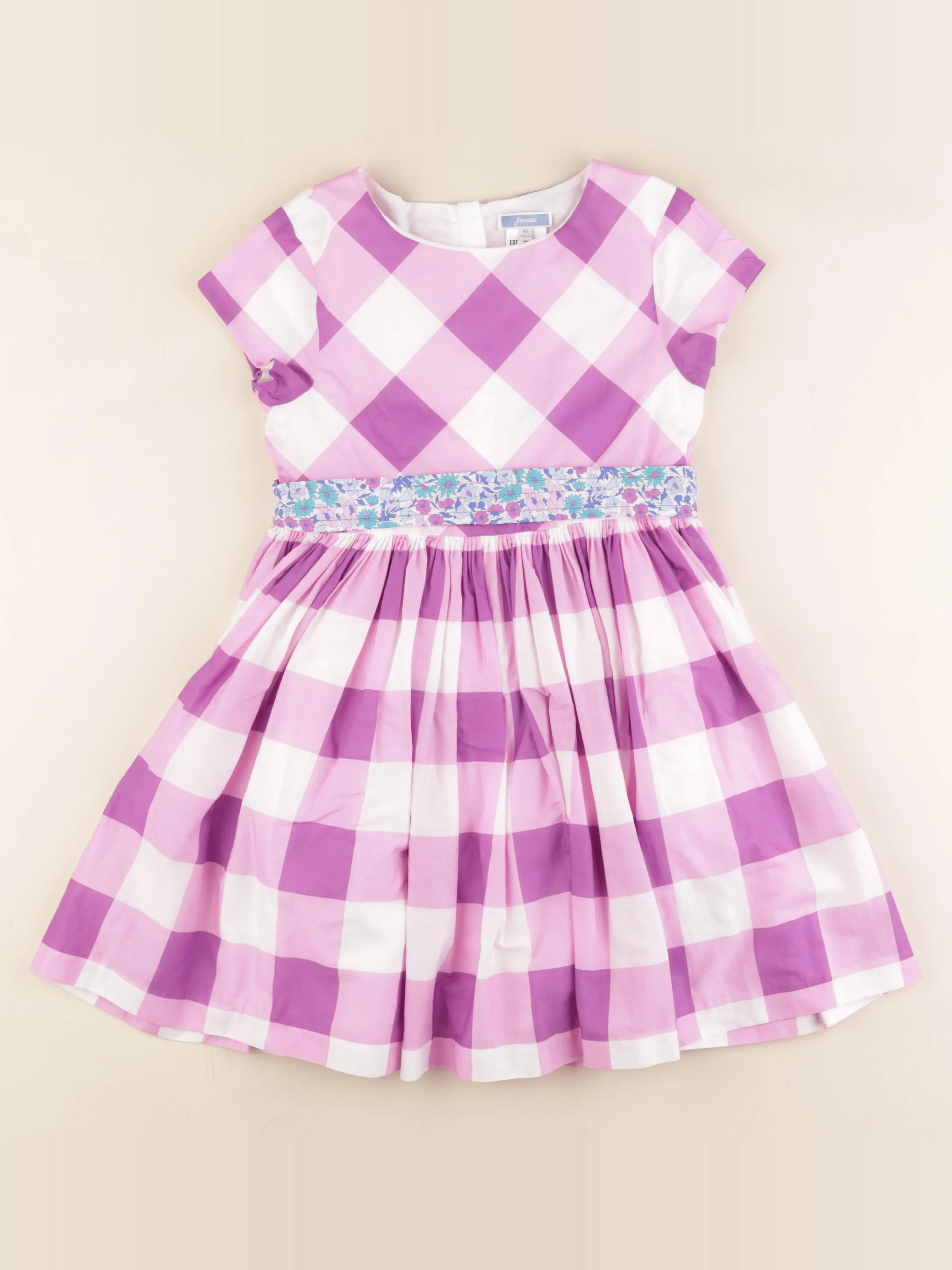 Jacadi - robe violet, rose - 4 ans