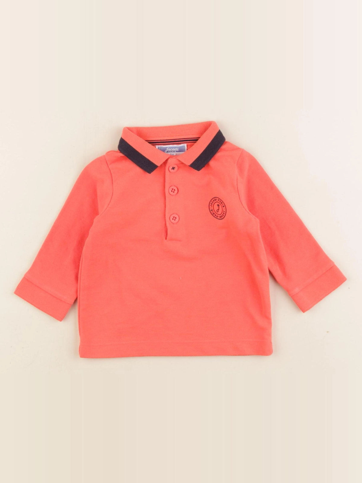 Jacadi - polo orange - 6 mois