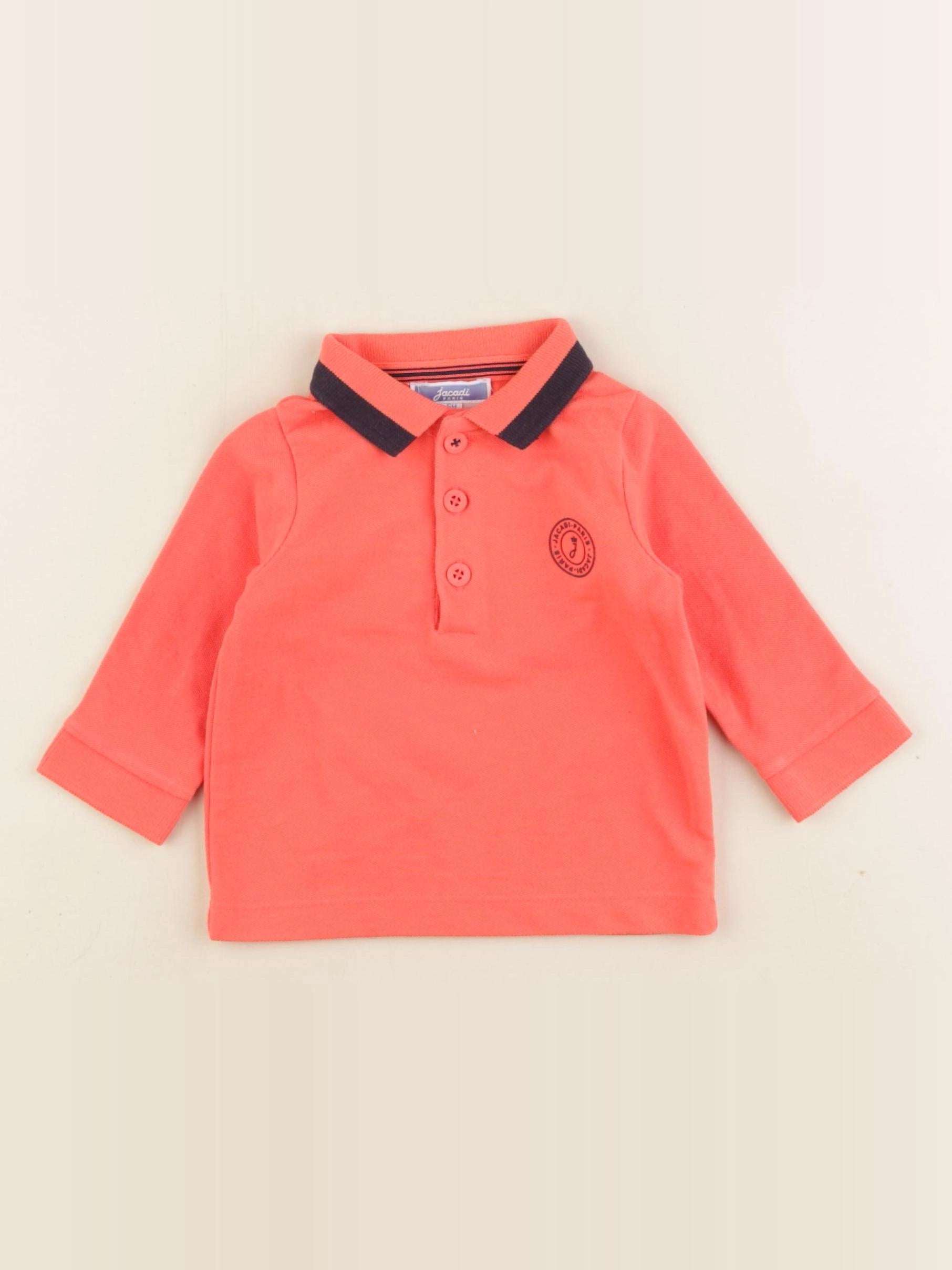Jacadi - polo orange - 6 mois
