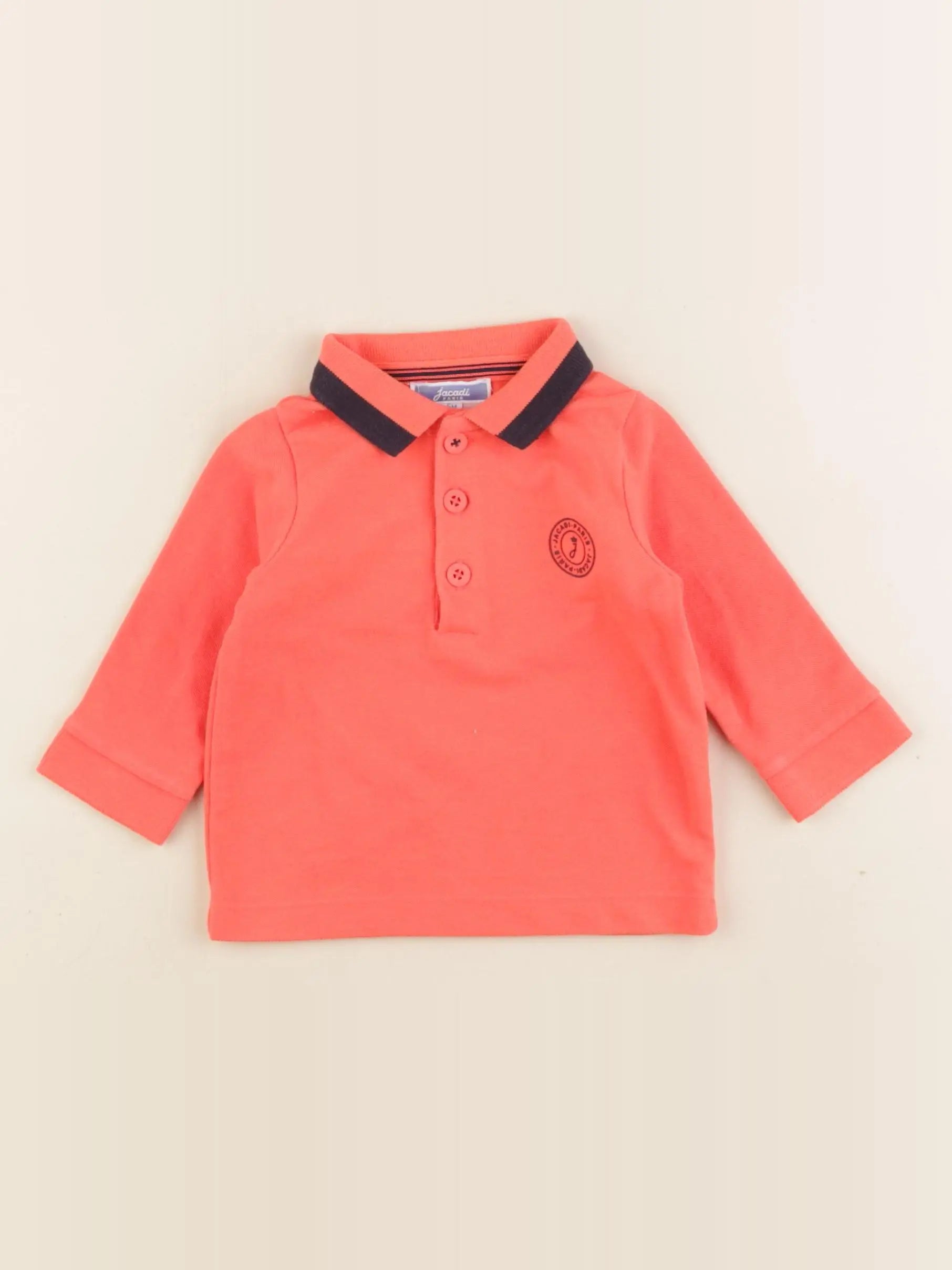 Jacadi - polo orange - 6 mois