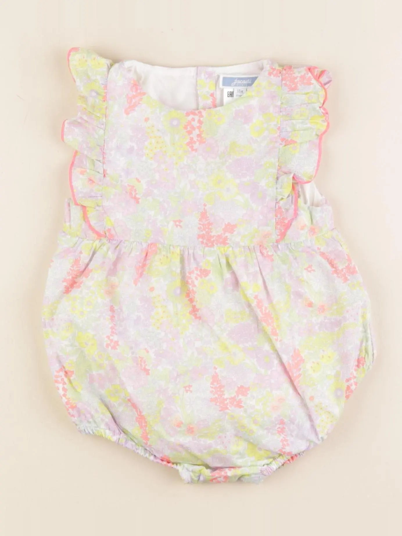 Jacadi - combinaison liberty multicolore - 18 mois