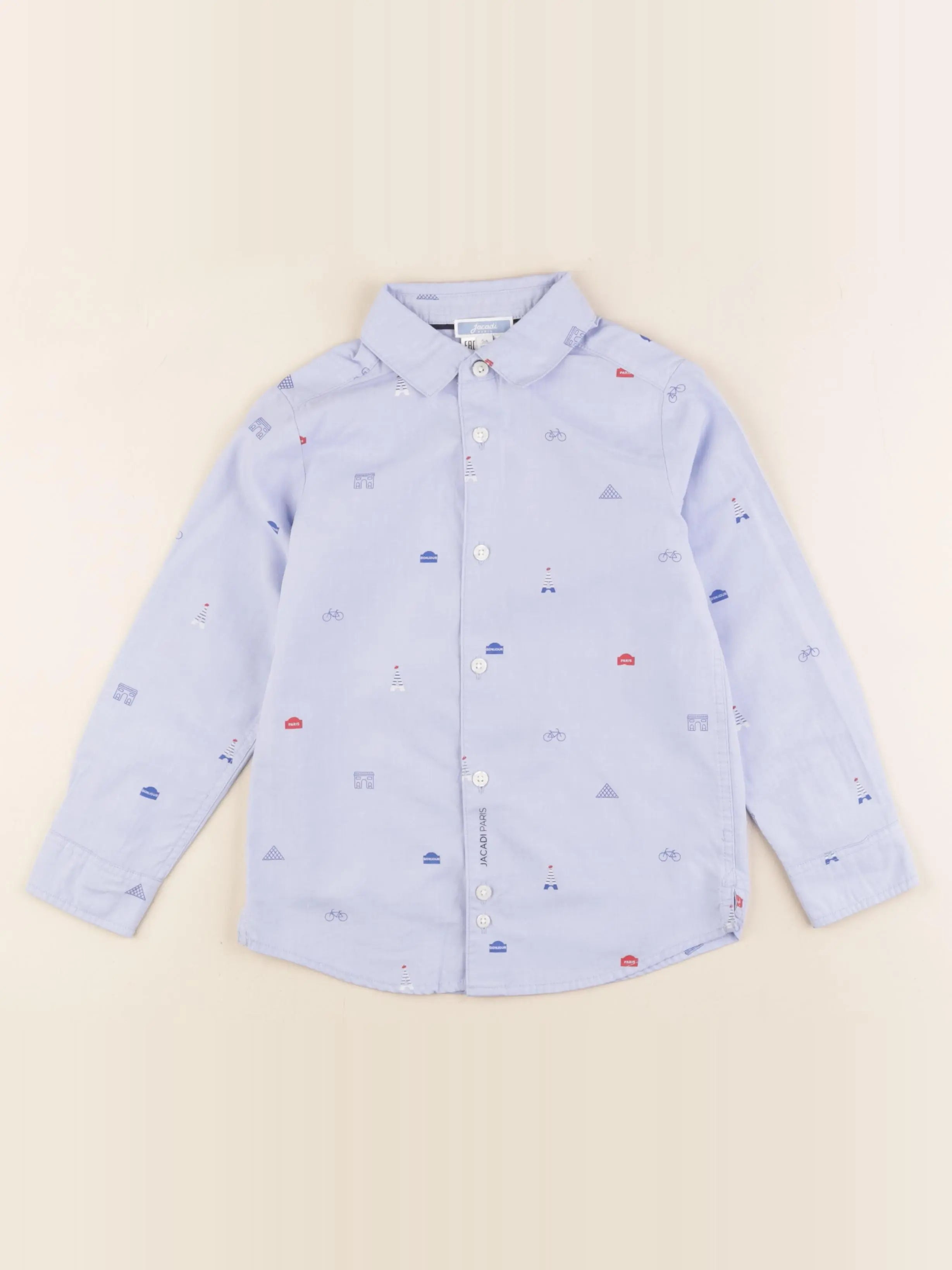 Jacadi - chemise bleu - 5 ans