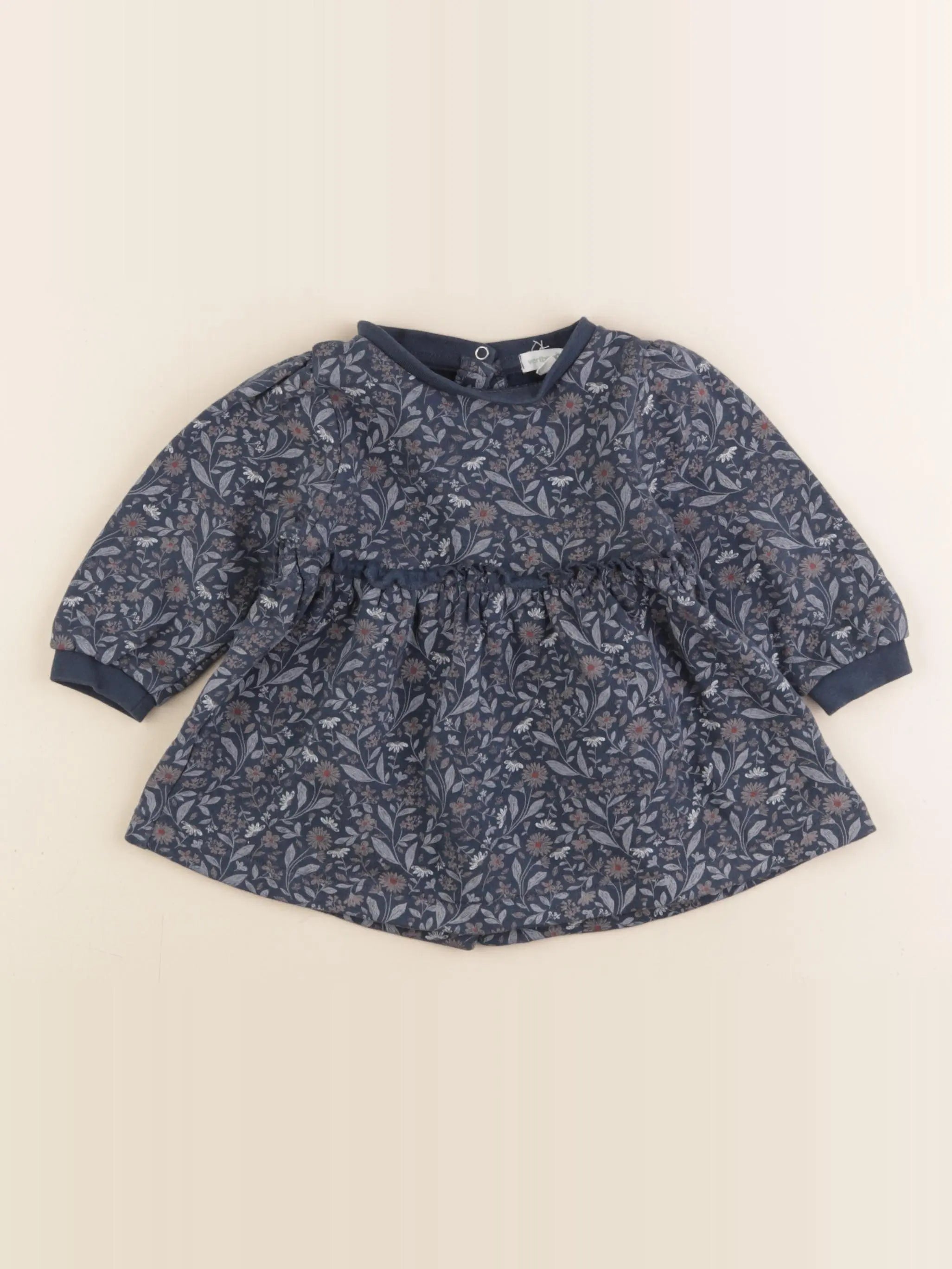 Vertbaudet - robe bleu - 6 mois