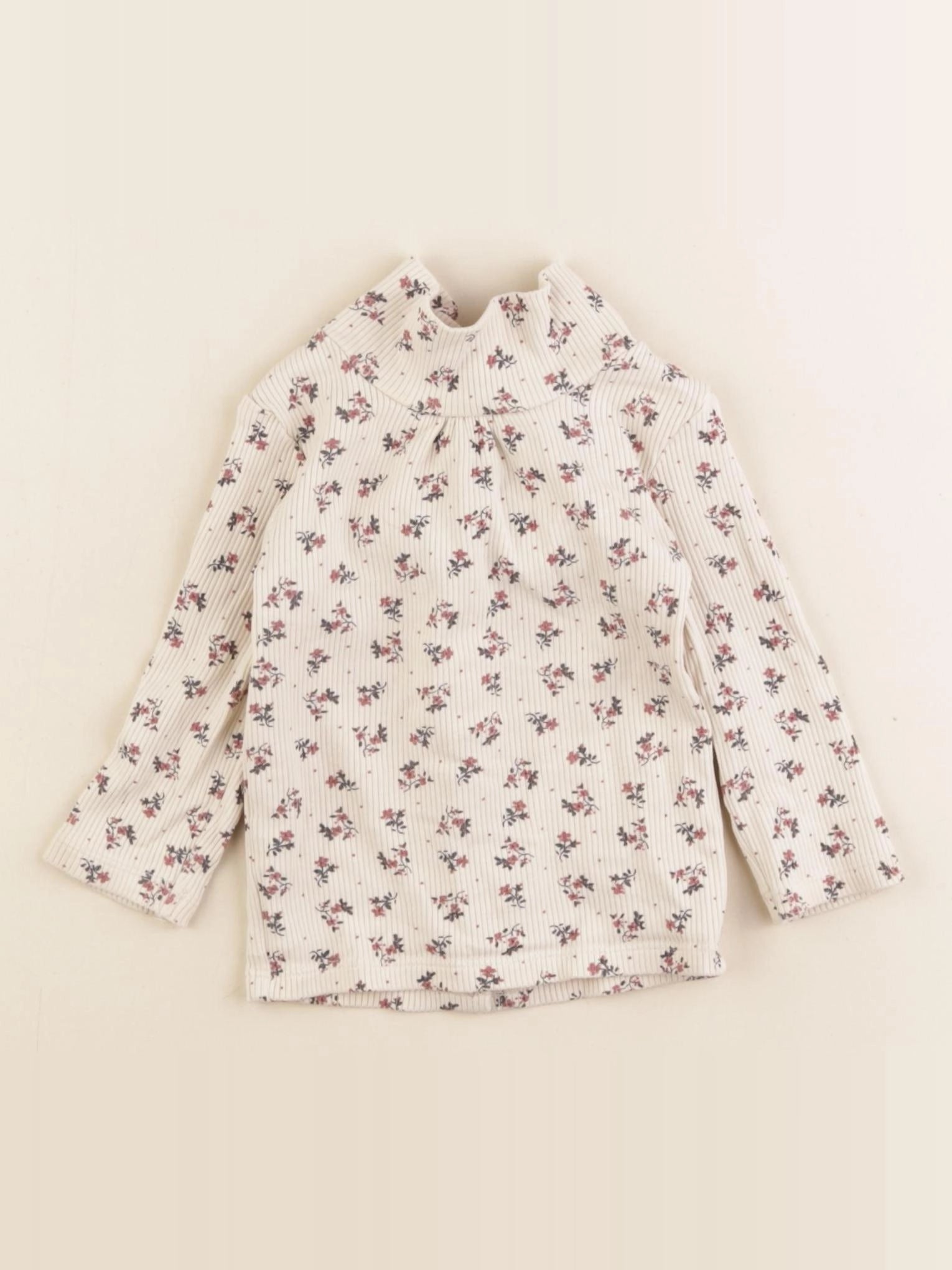 Vertbaudet - sous-pull beige - 6 mois