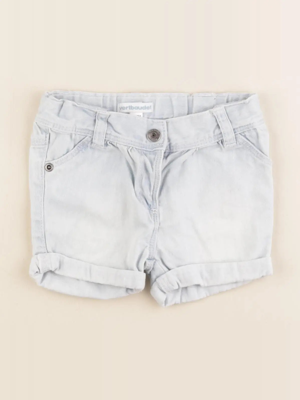 Vertbaudet - short bleu - 9 mois