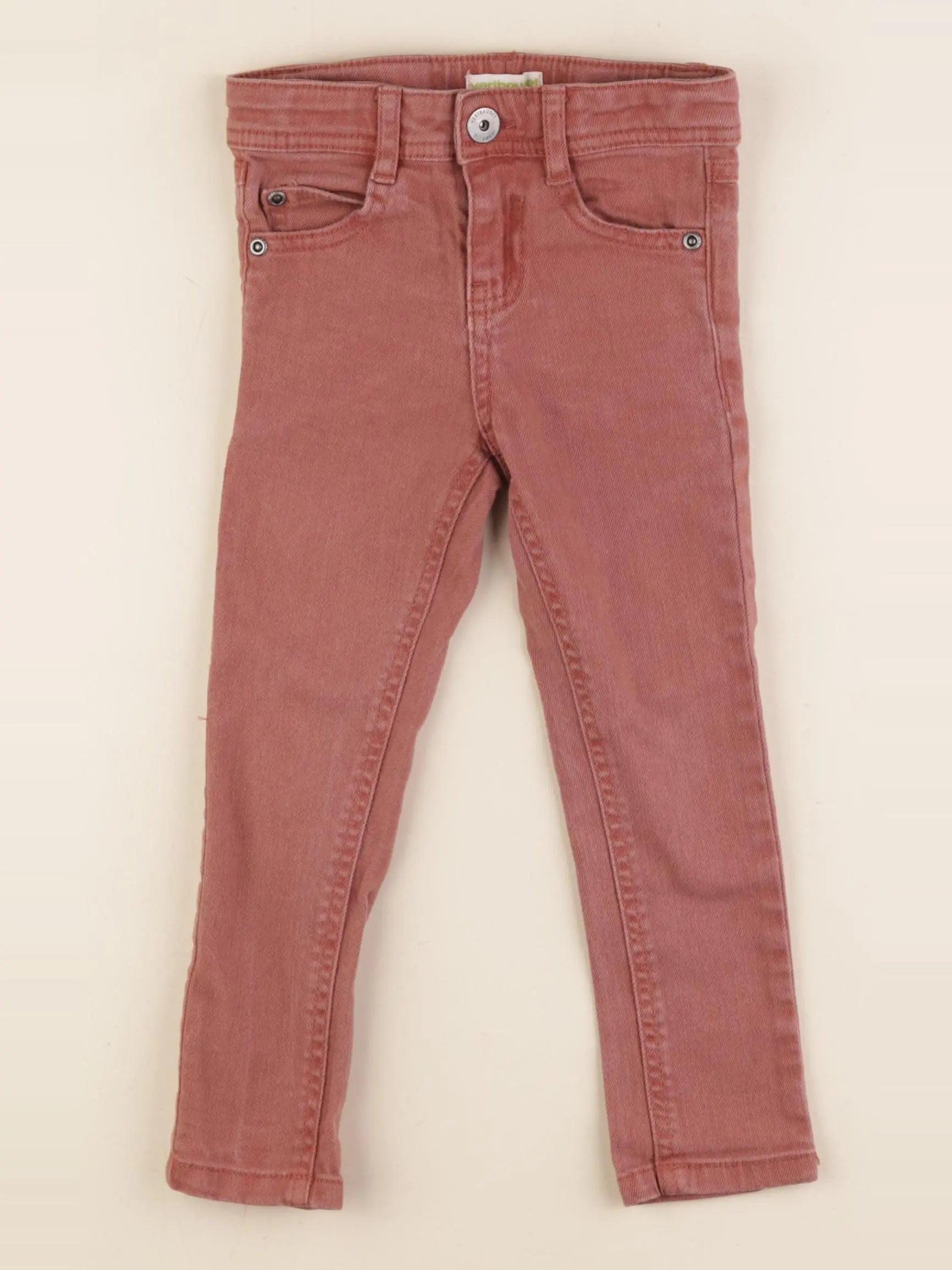 Vertbaudet - jean rouge - 3 ans