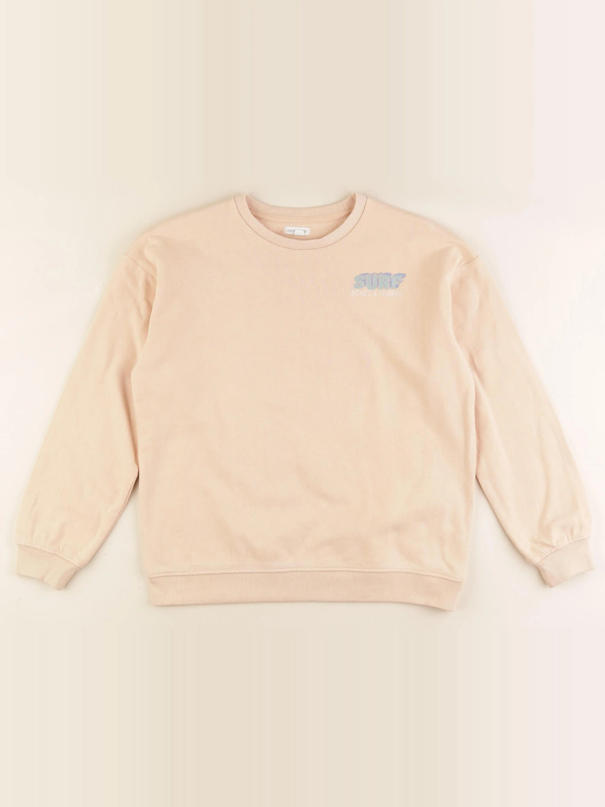 Vertbaudet - sweat imprimé au dos orange - 12 ans