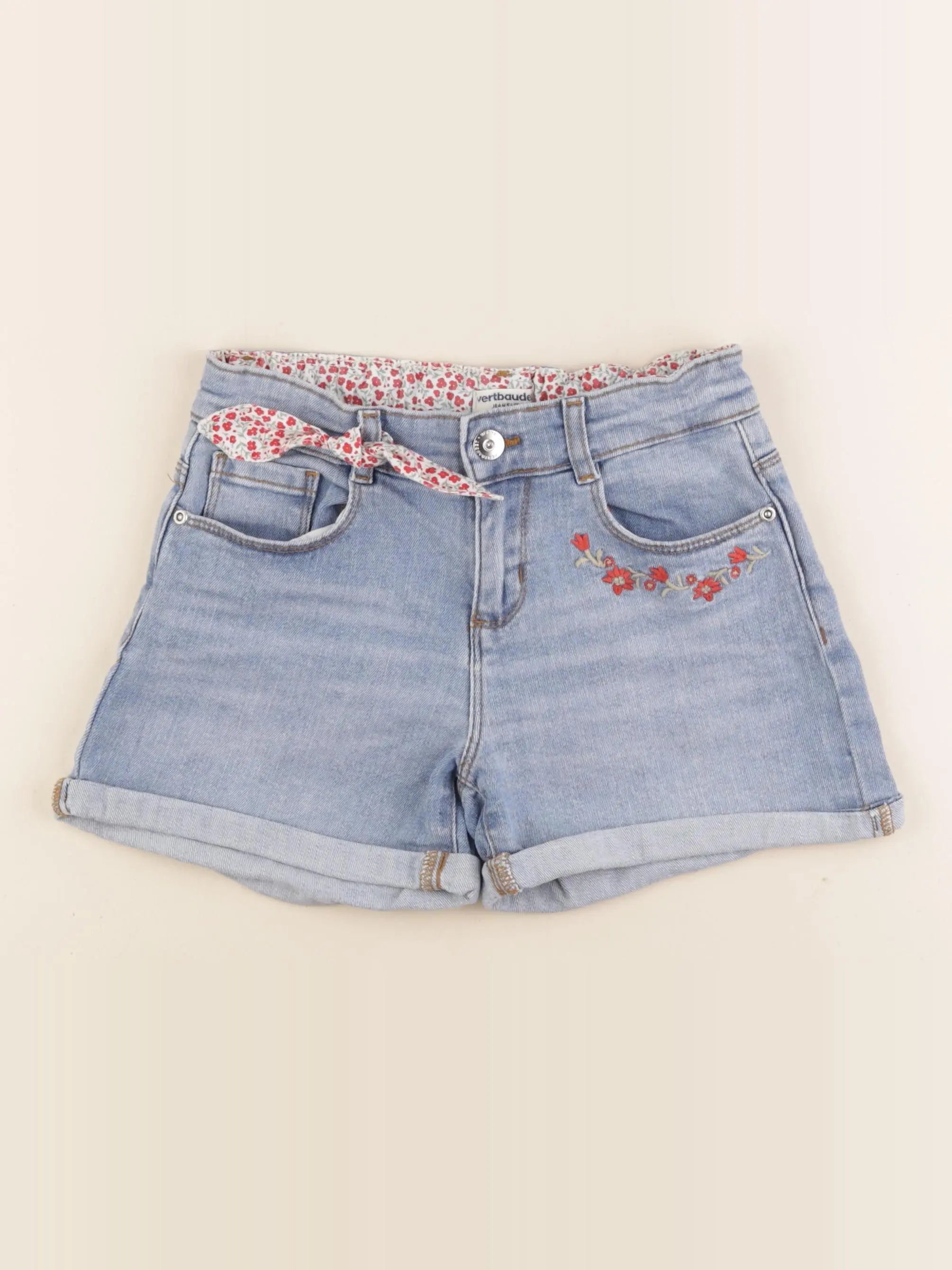 Vertbaudet - short bleu - 10 ans