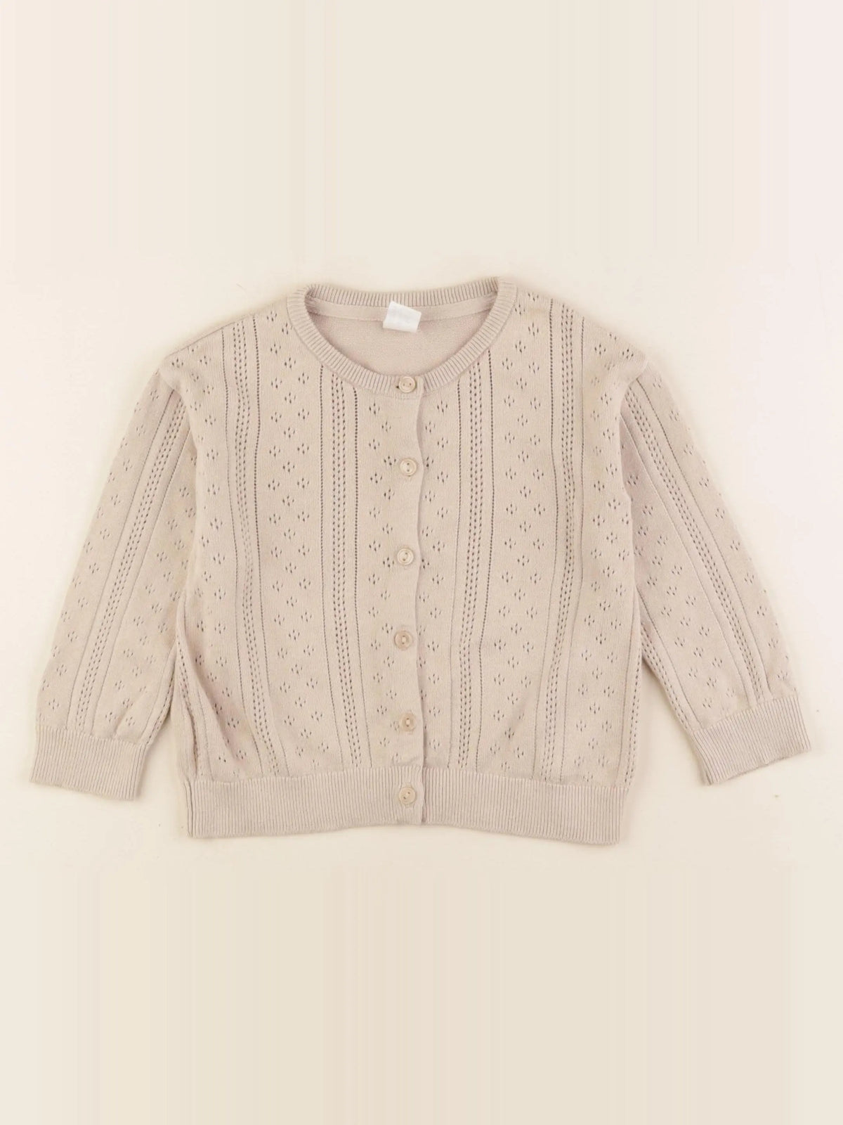 H&M - gilet beige - 18/24 mois