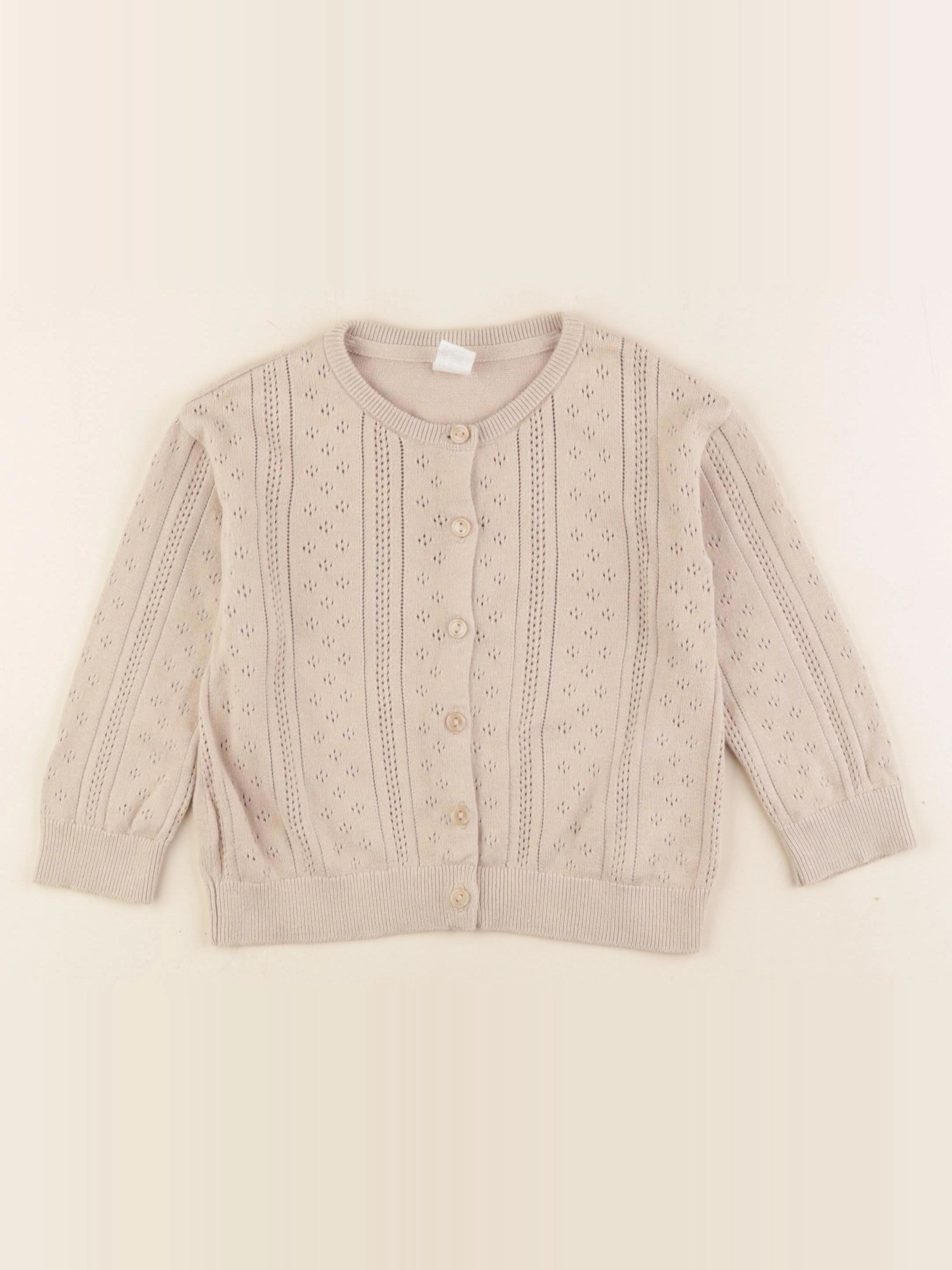 H&M - gilet beige - 18/24 mois