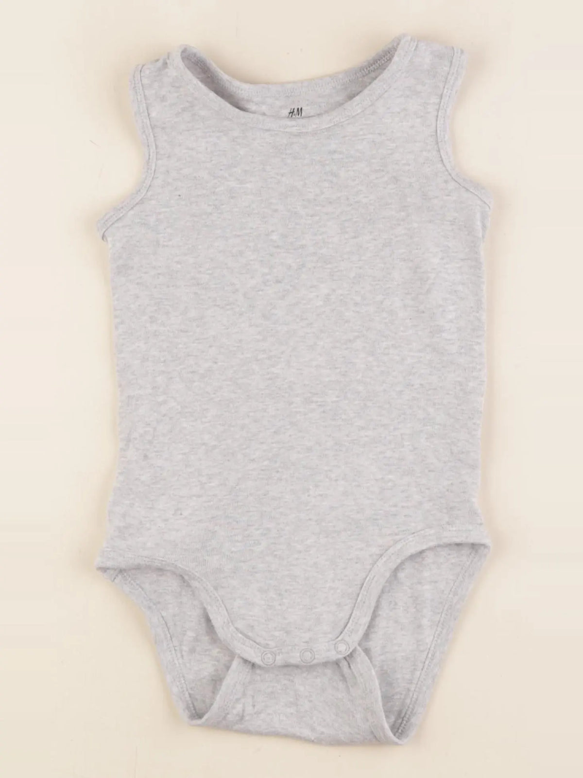 H&M - body gris - 18/24 mois