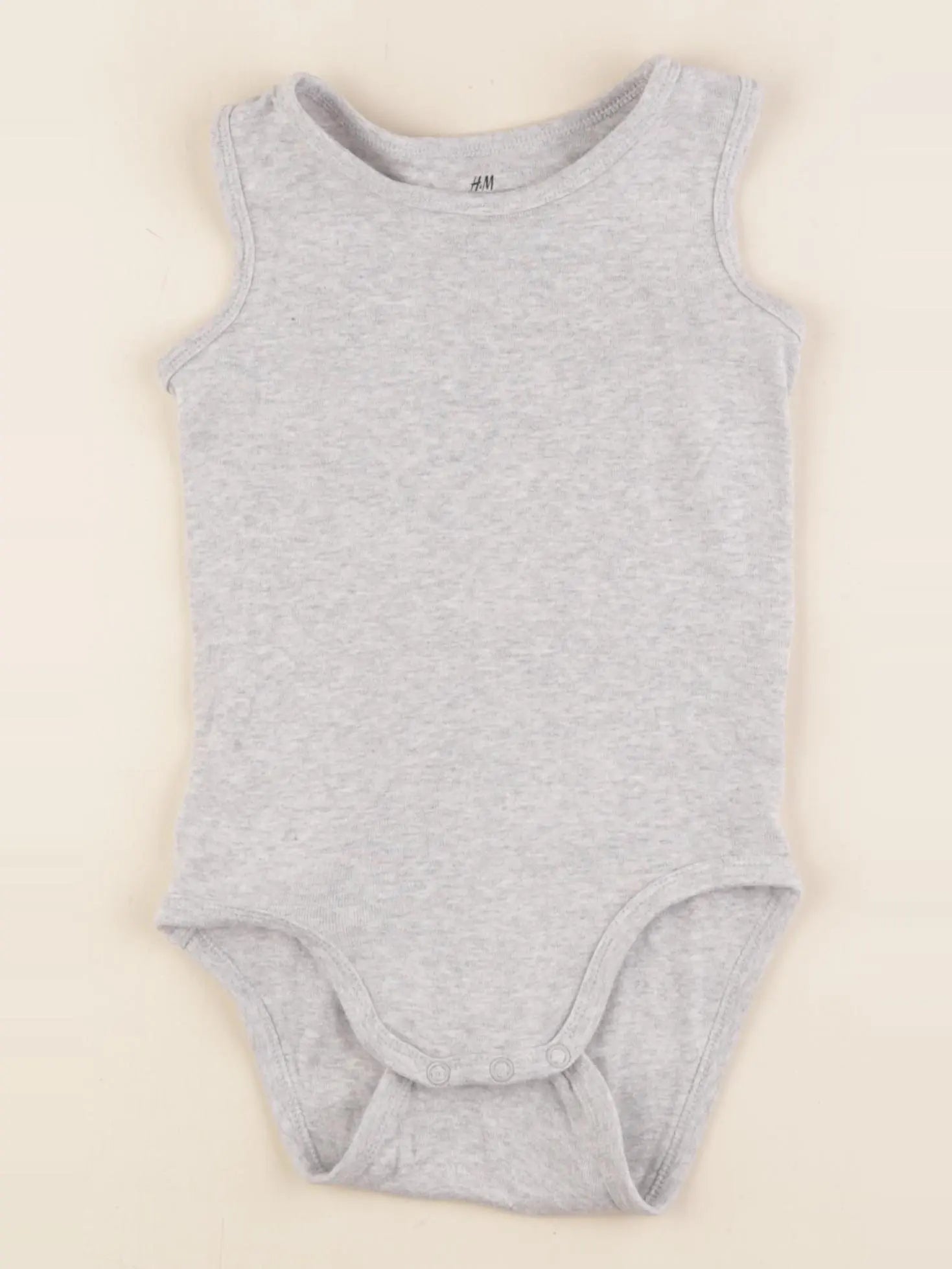 H&M - body gris - 18/24 mois