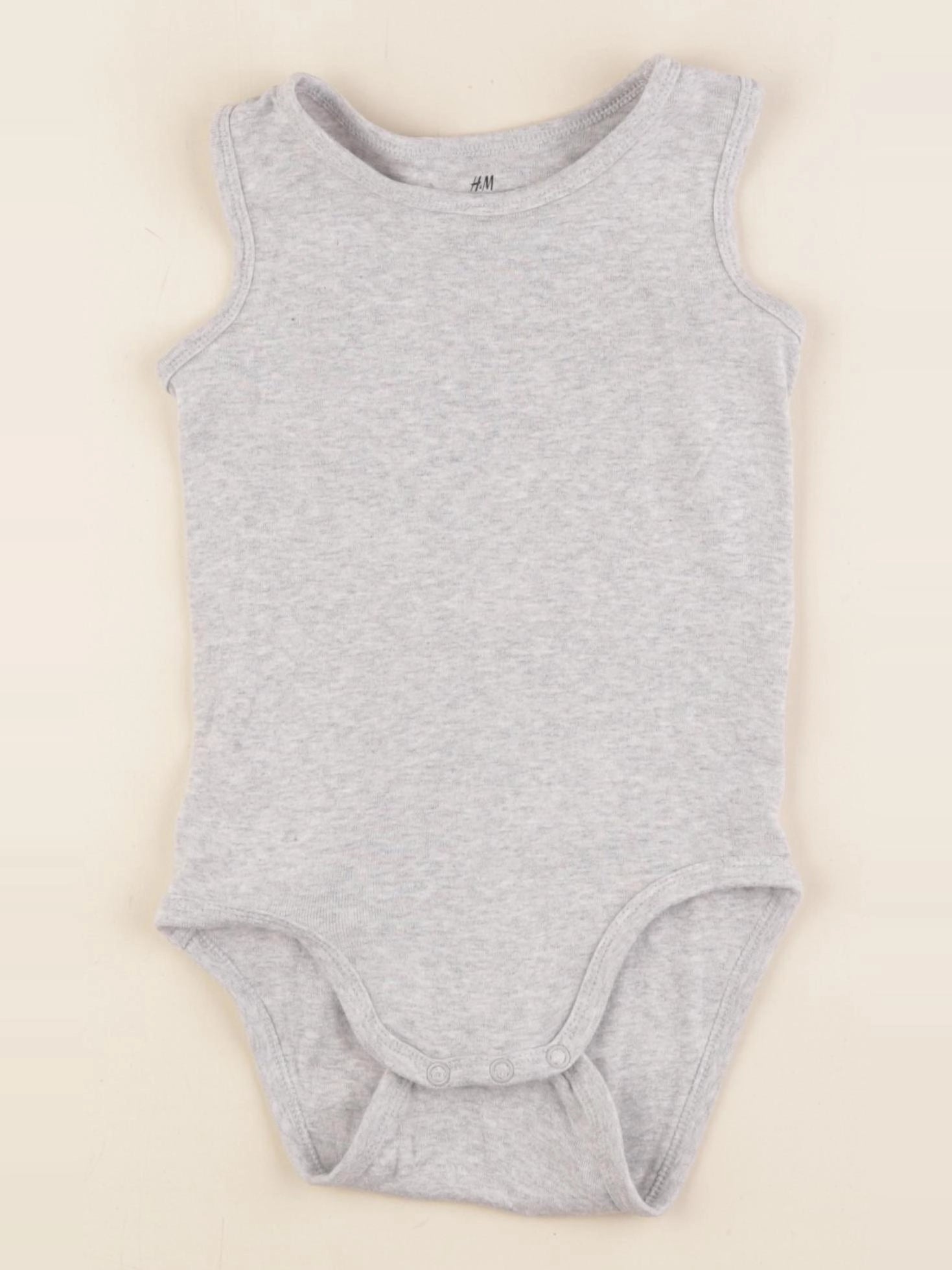 H&M - body gris - 18/24 mois