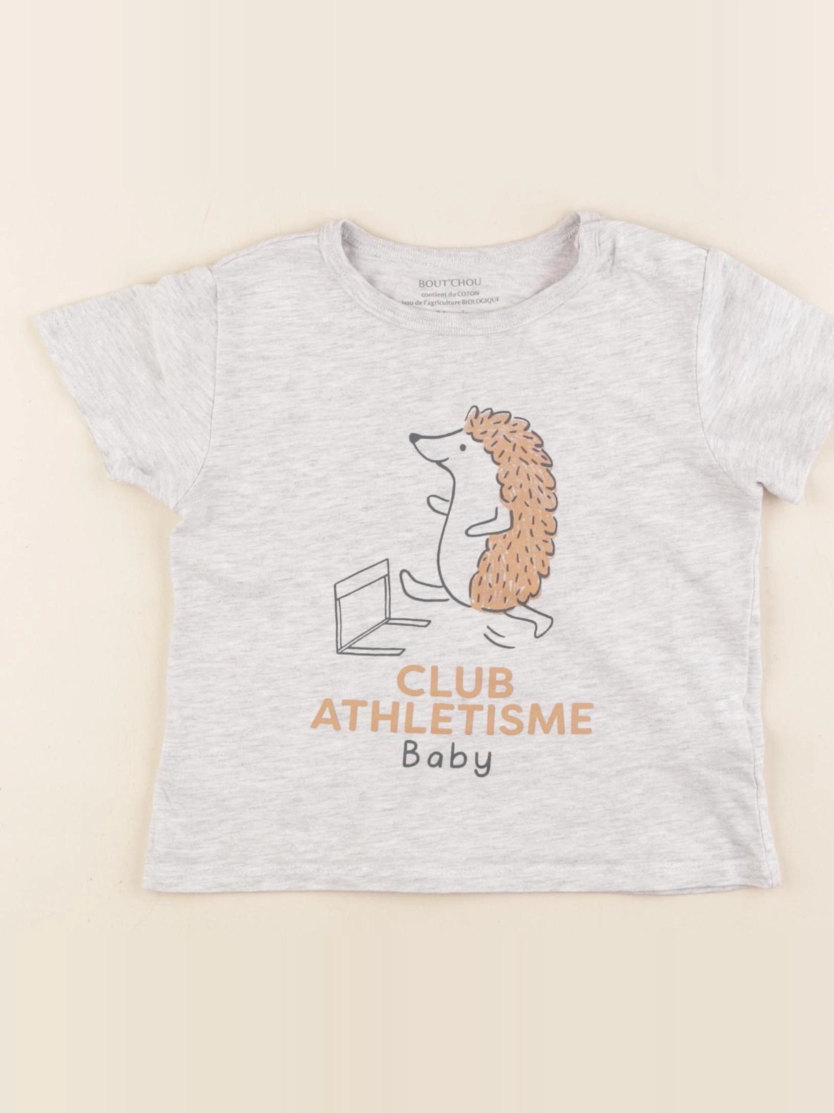 Boutchou - tee-shirt gris - 24 mois