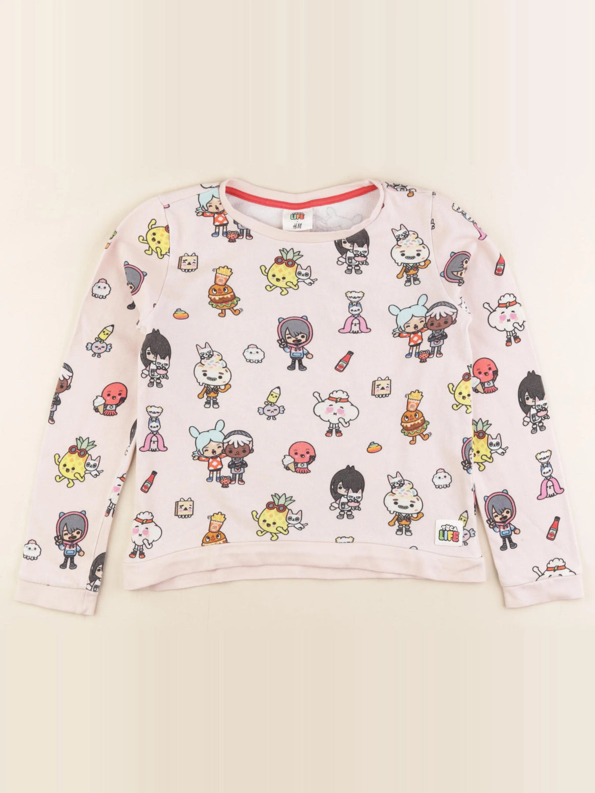 H&M - sweat multicolore - 8/10 ans