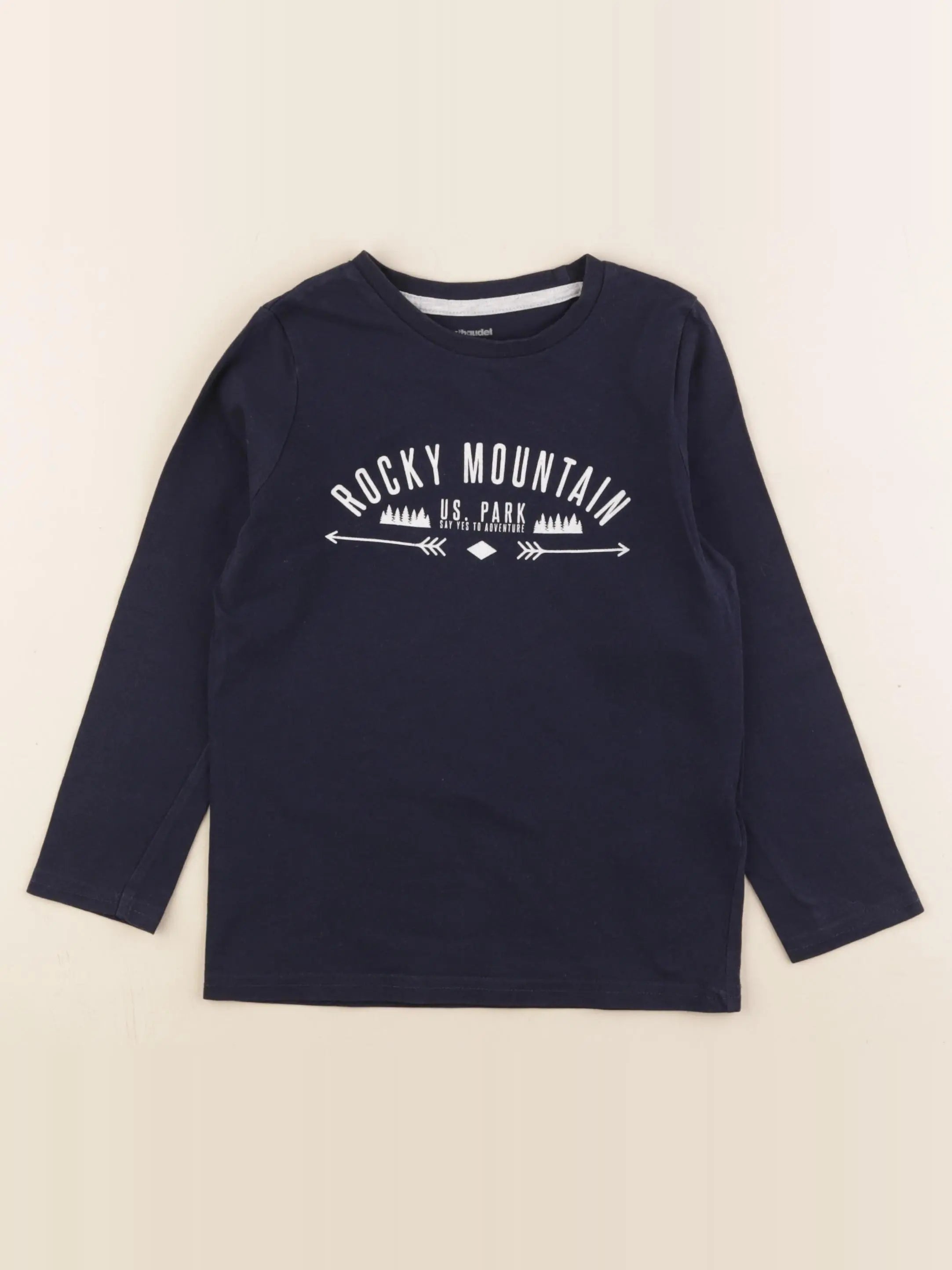 Vertbaudet - tee-shirt bleu - 6 ans