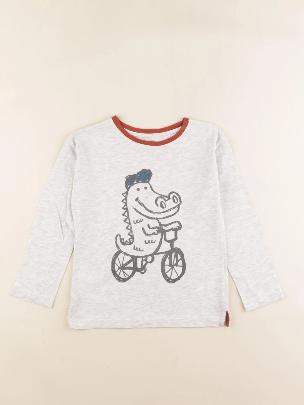Vertbaudet - tee-shirt gris - 6 ans