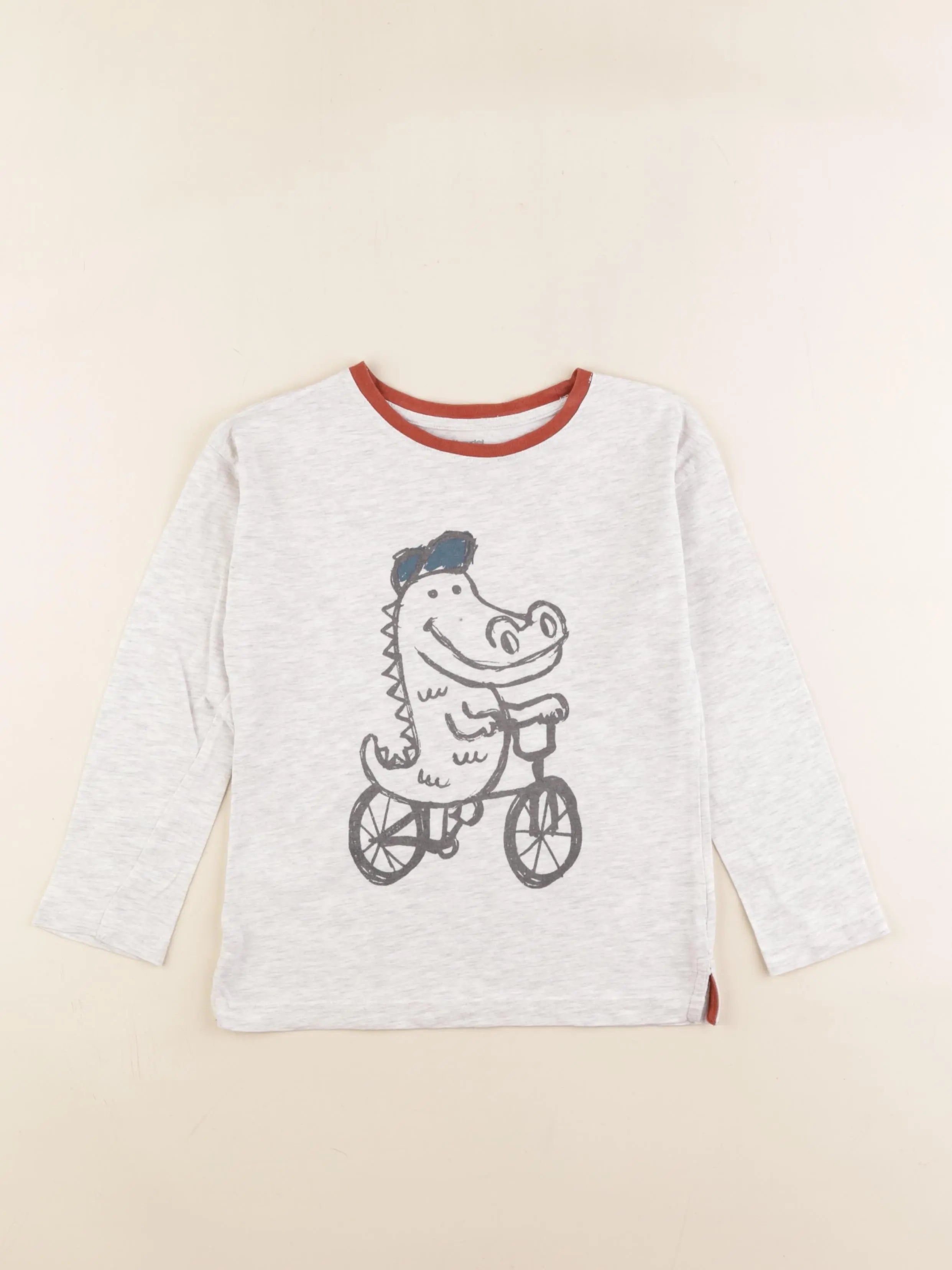 Vertbaudet - tee-shirt gris - 6 ans