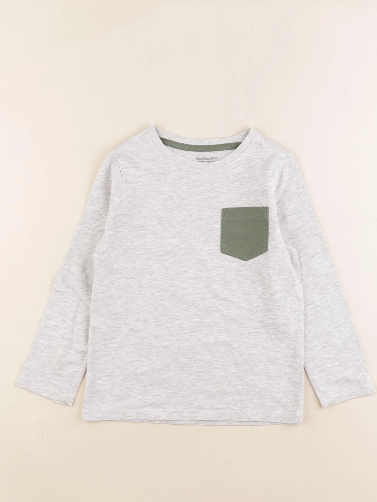 Vertbaudet - tee-shirt gris - 6 ans