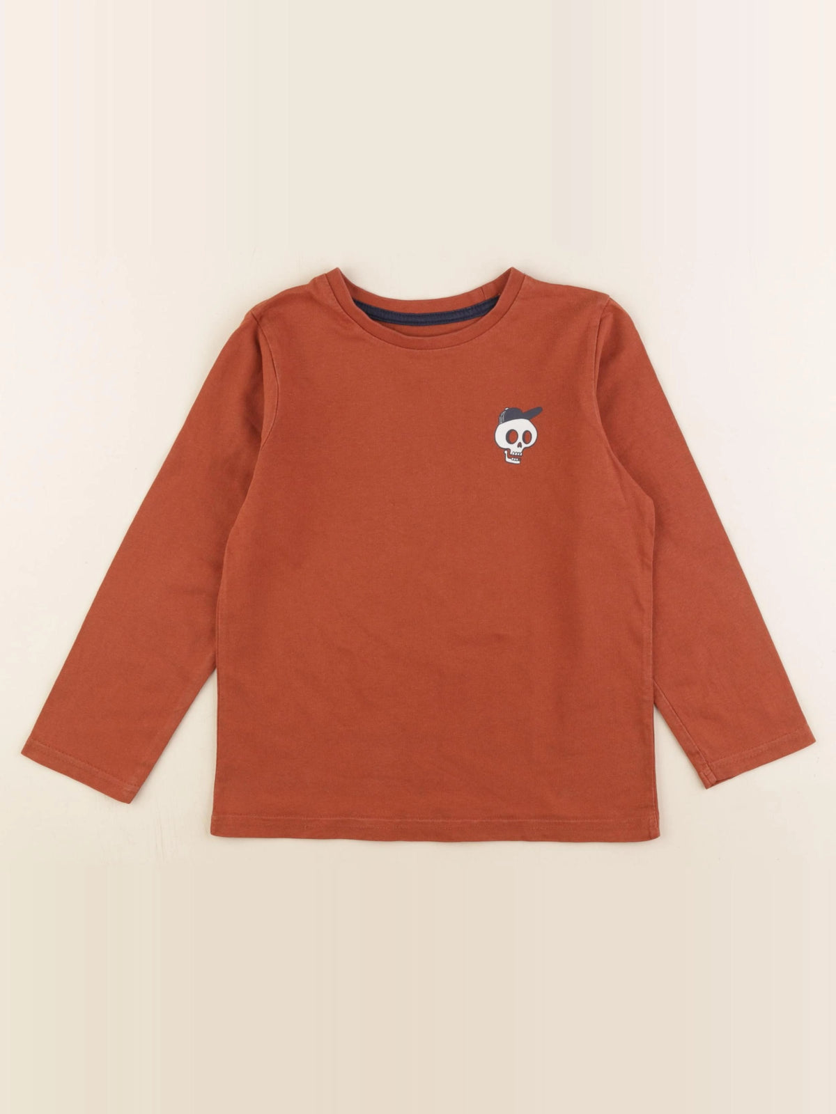 Vertbaudet - tee-shirt marron - 6 ans