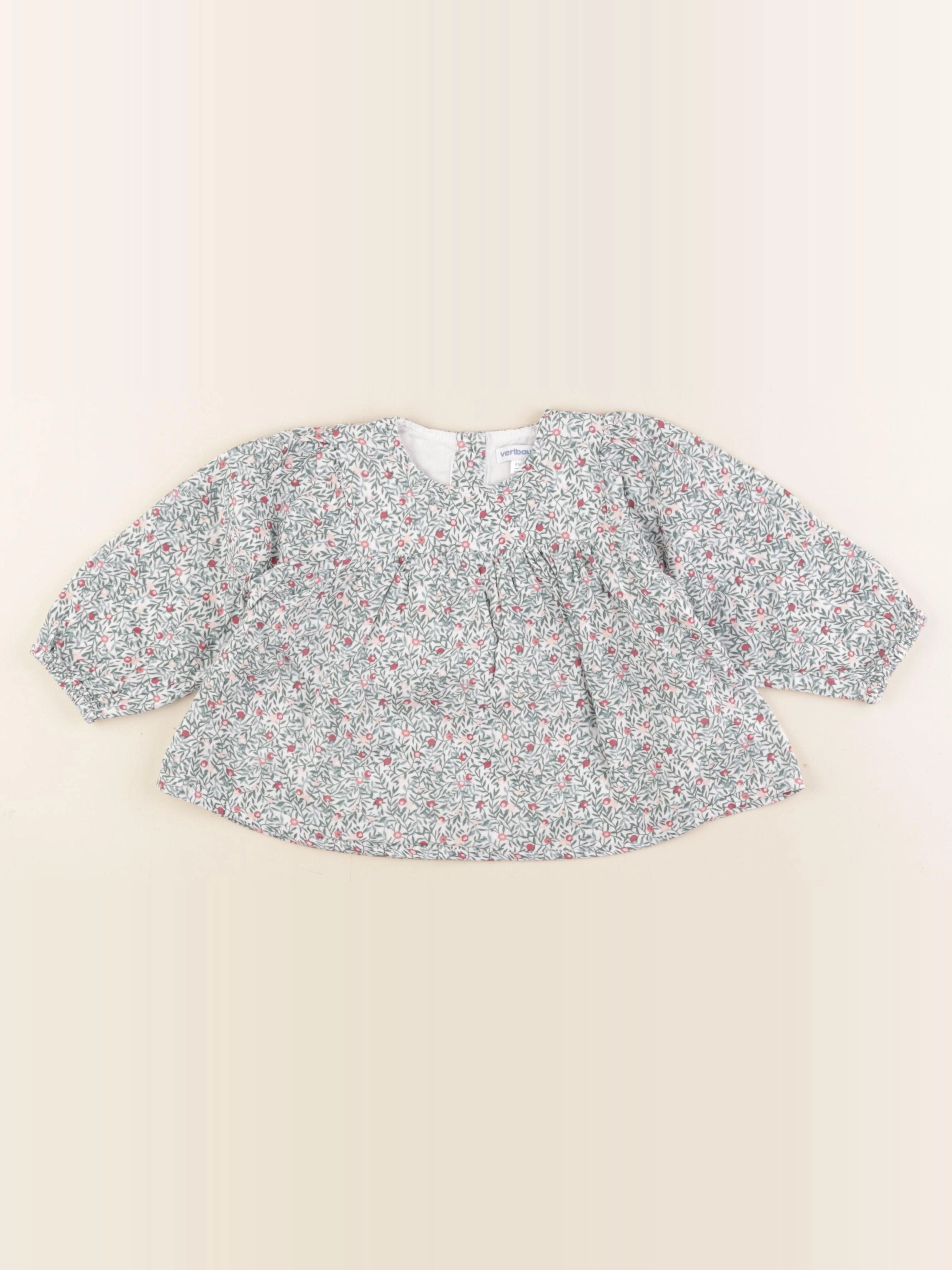 Vertbaudet - blouse multicolore - 18 mois