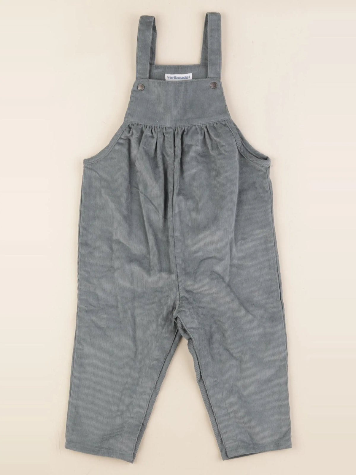 Vertbaudet - salopette vert - 18 mois