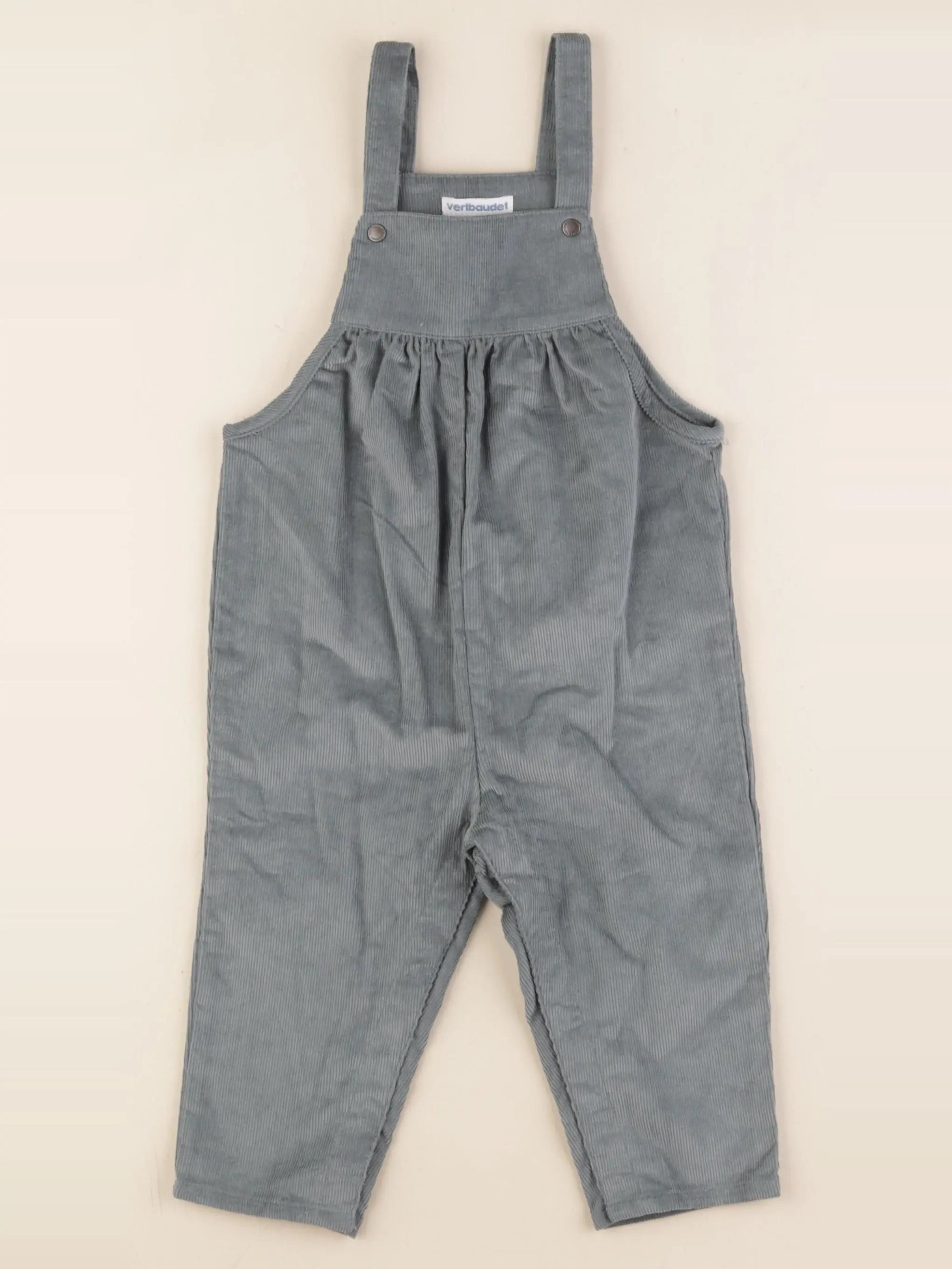 Vertbaudet - salopette vert - 18 mois