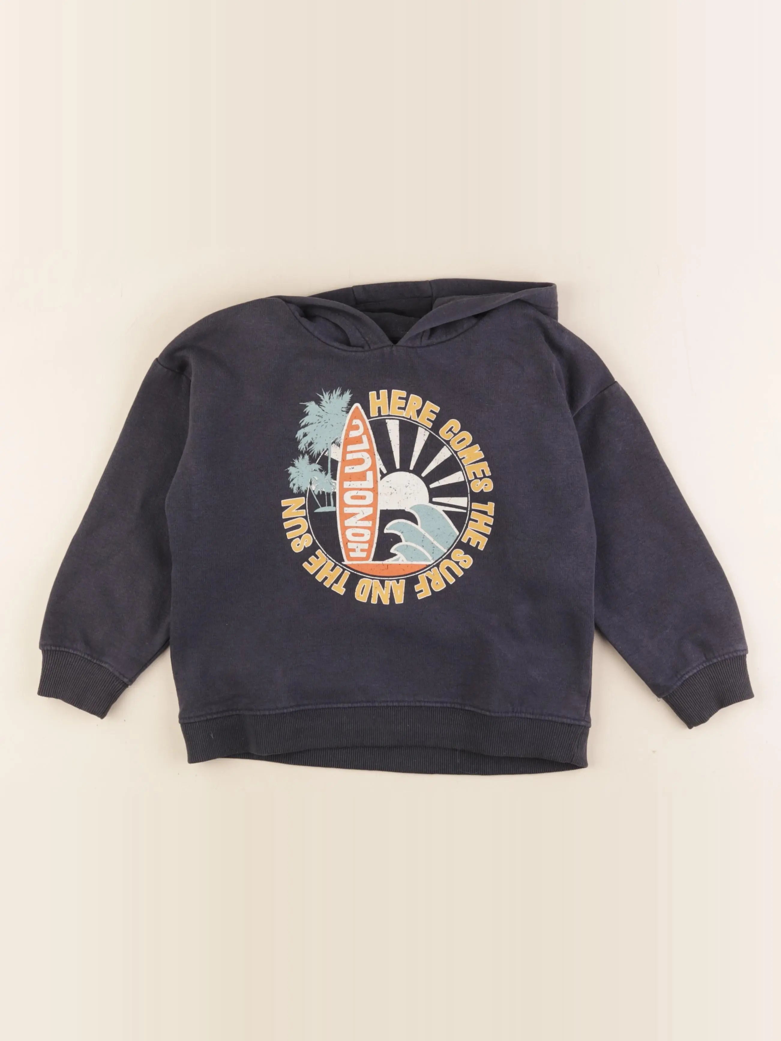 Vertbaudet - sweat bleu - 5 ans