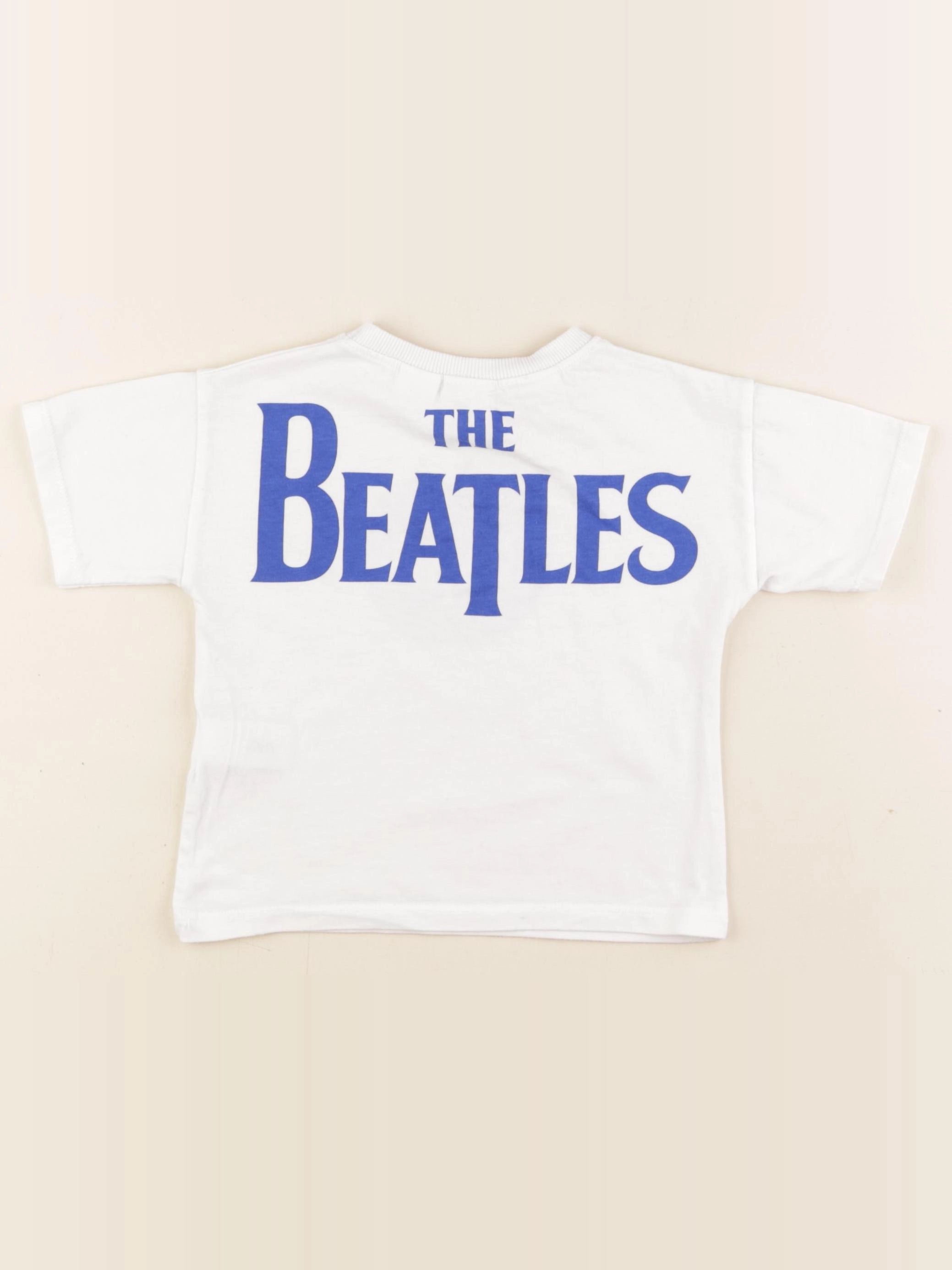 Zara - tee-shirt imprimé au dos blanc, bleu - 18 mois