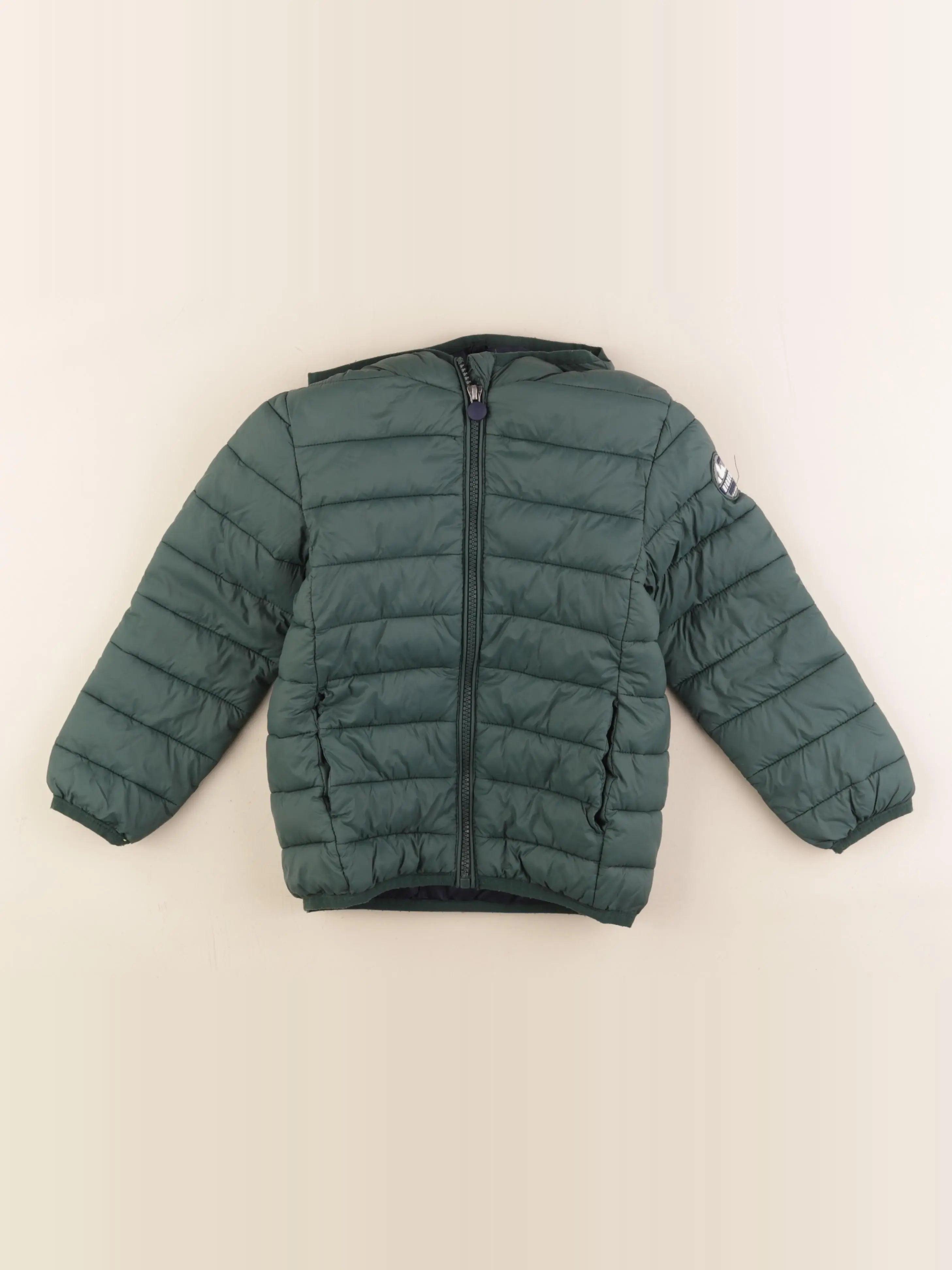 Vertbaudet - doudoune vert - 6 ans