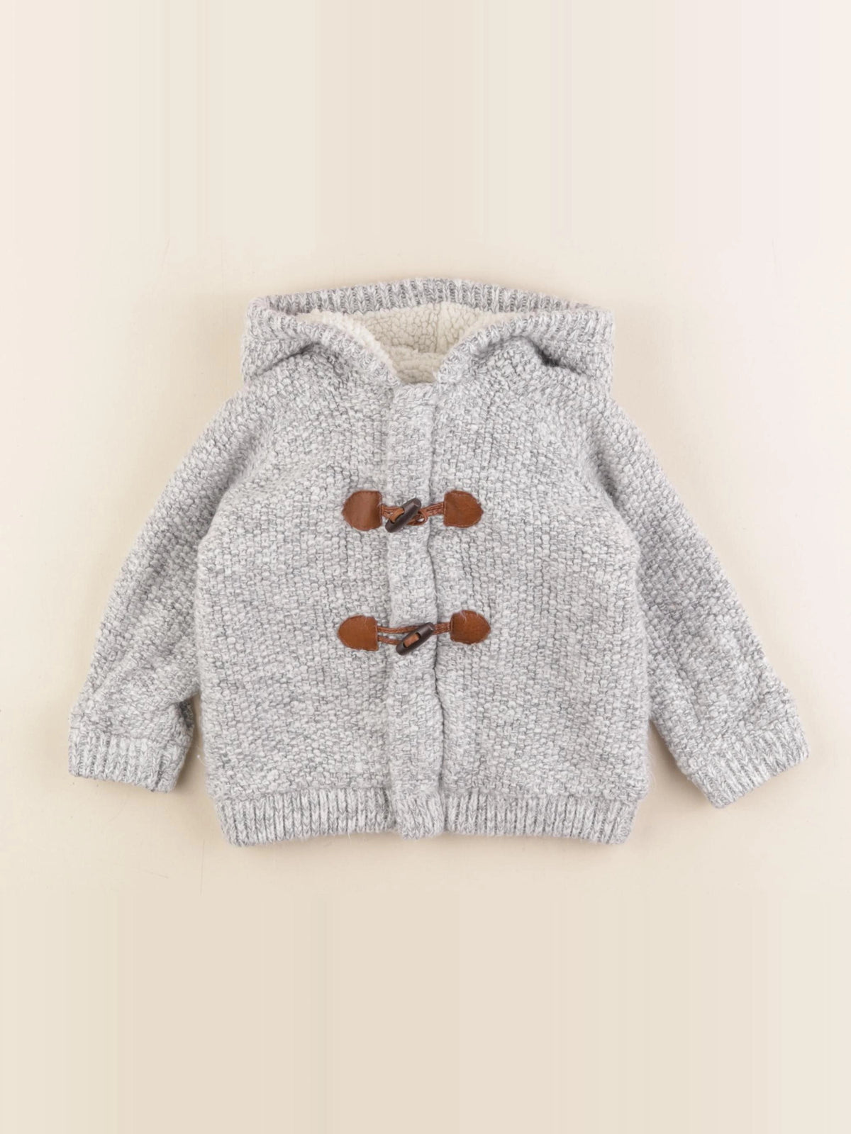 Vertbaudet - gilet gris - 18 mois