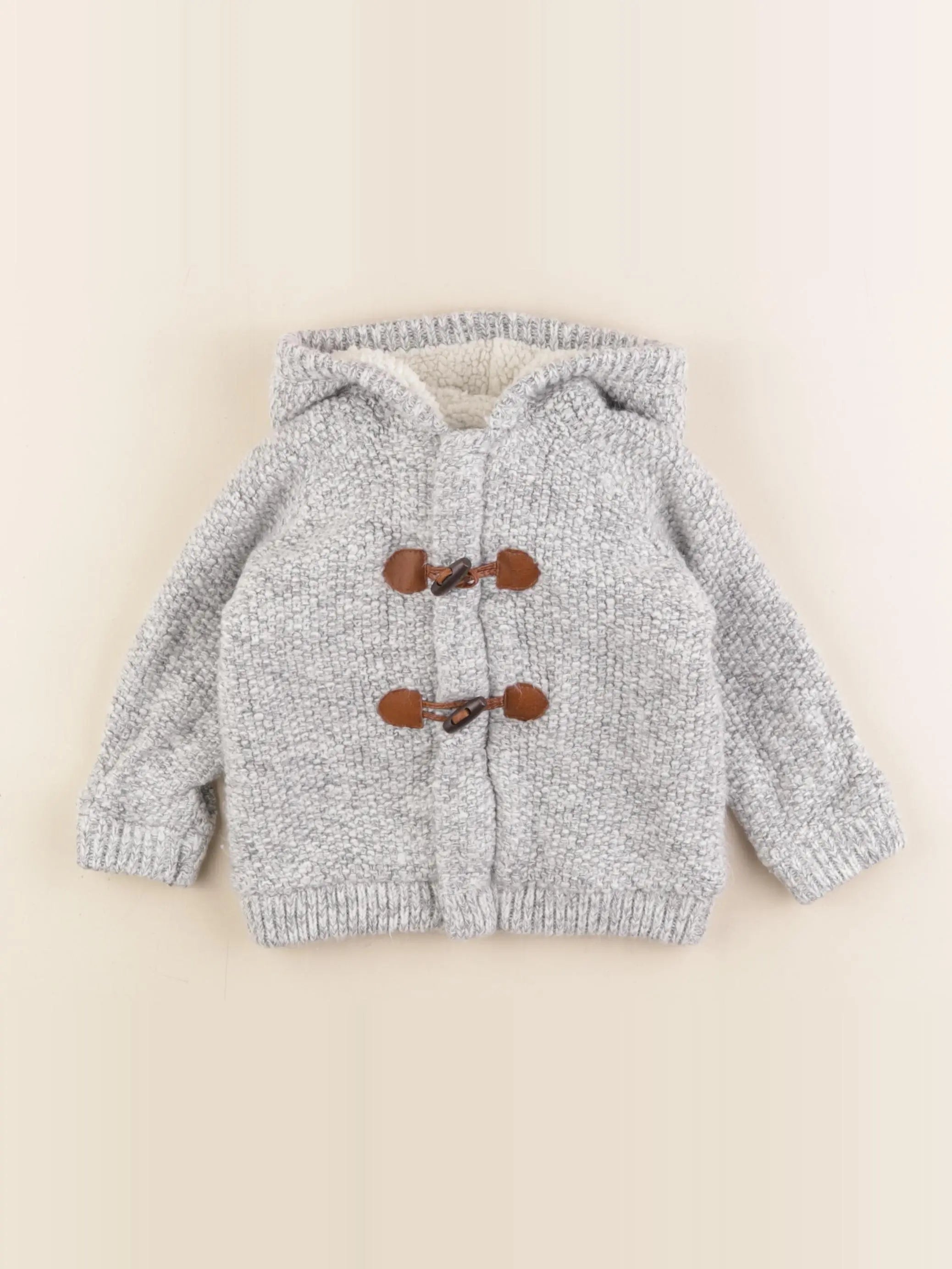 Vertbaudet - gilet gris - 18 mois