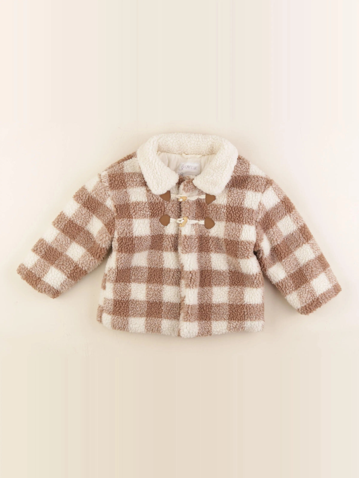 Vertbaudet - veste blanc, marron - 36 mois