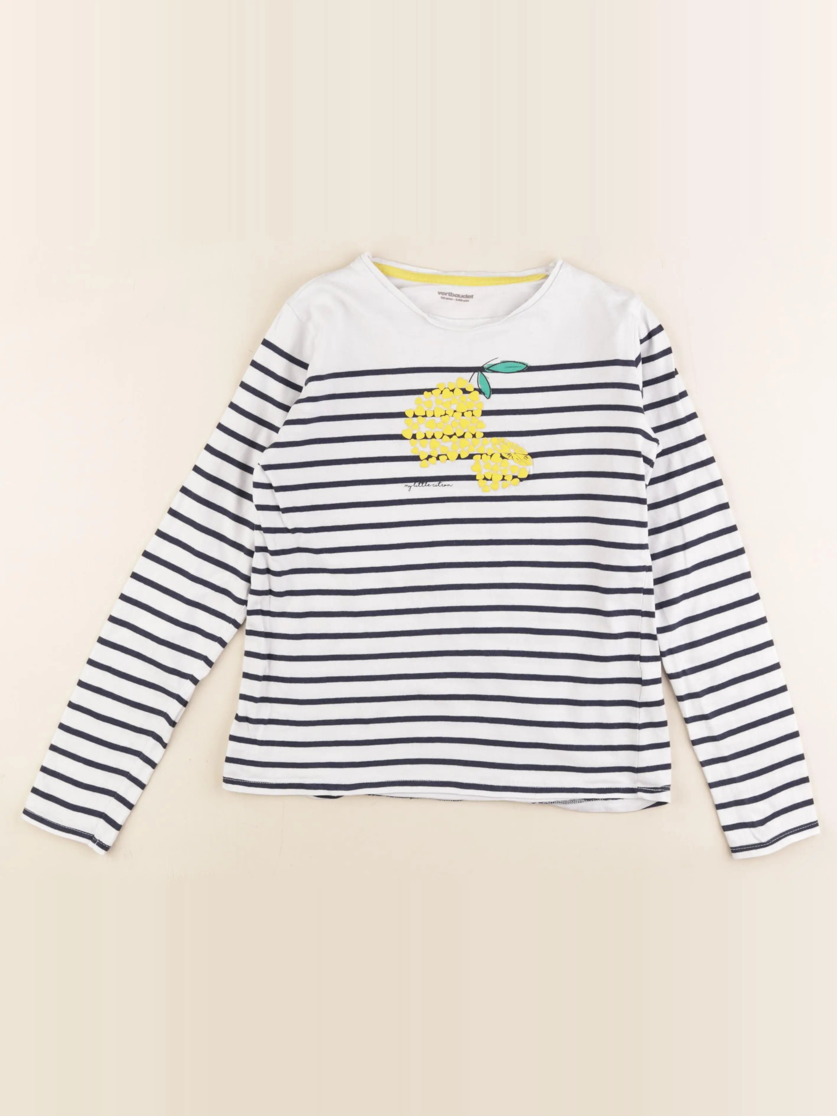 Vertbaudet - tee-shirt blanc - 10 ans