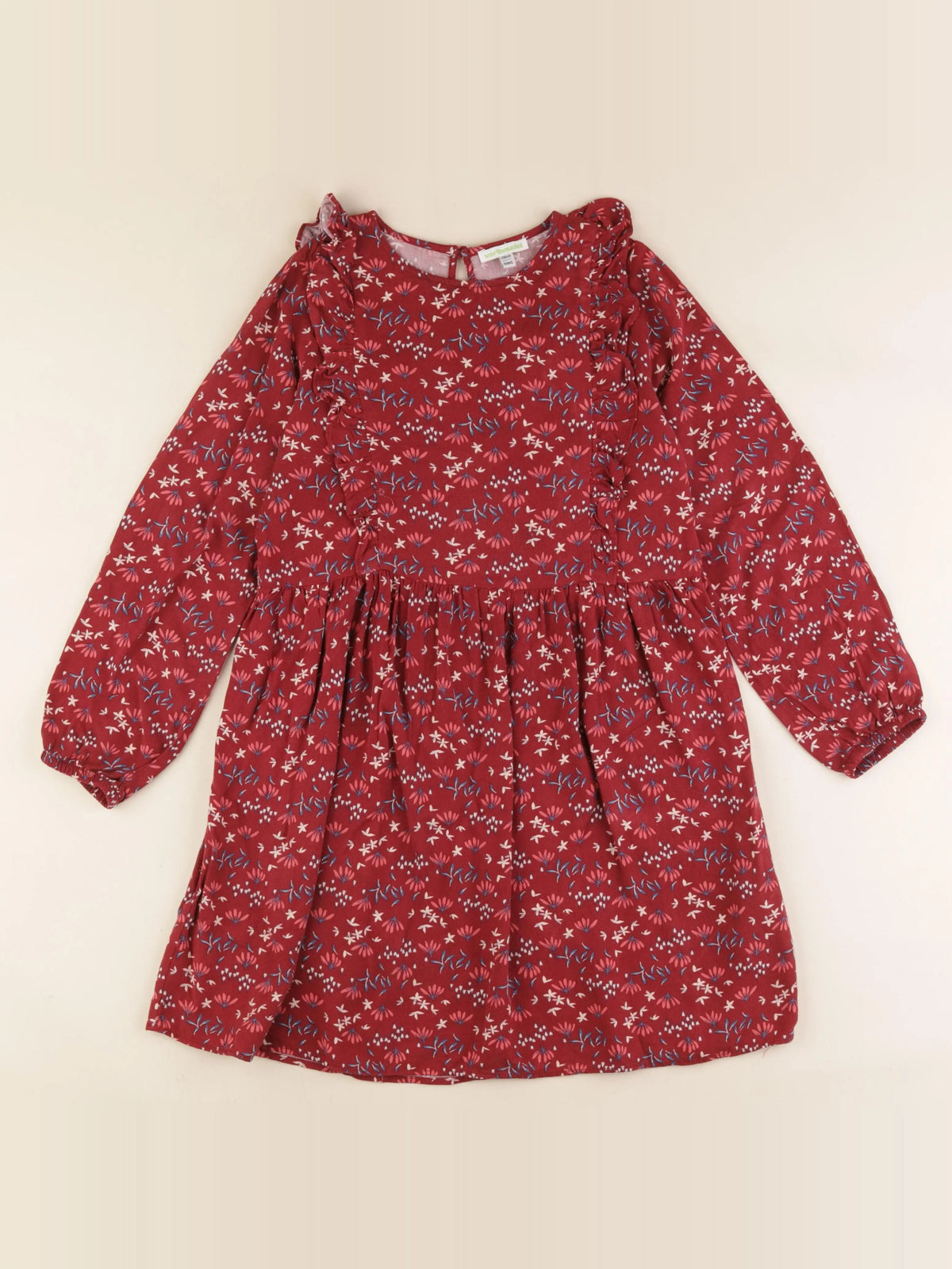 Vertbaudet - robe rouge - 10 ans