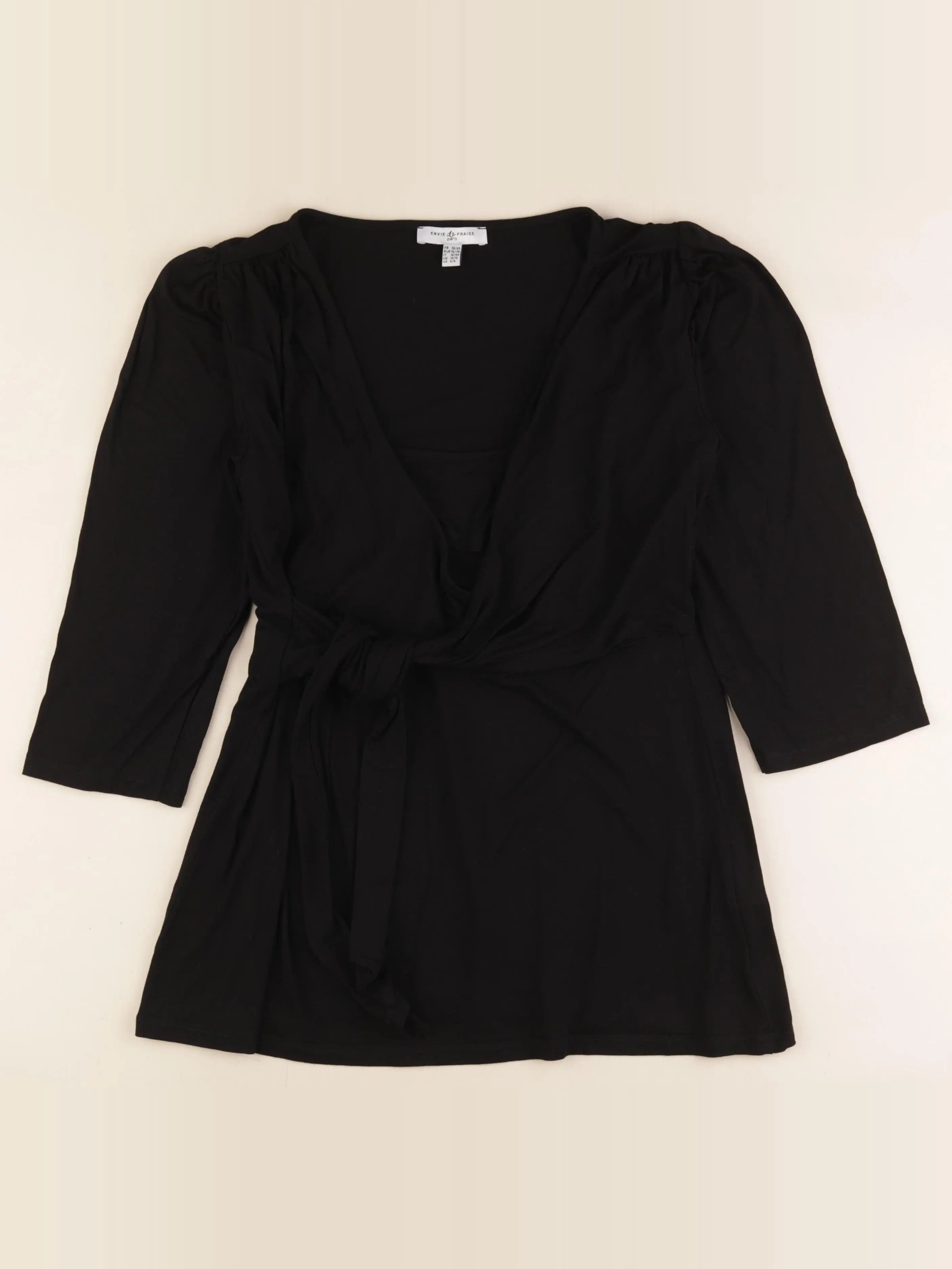 Envie de fraise - tee-shirt allaitement noir - 38 à 40