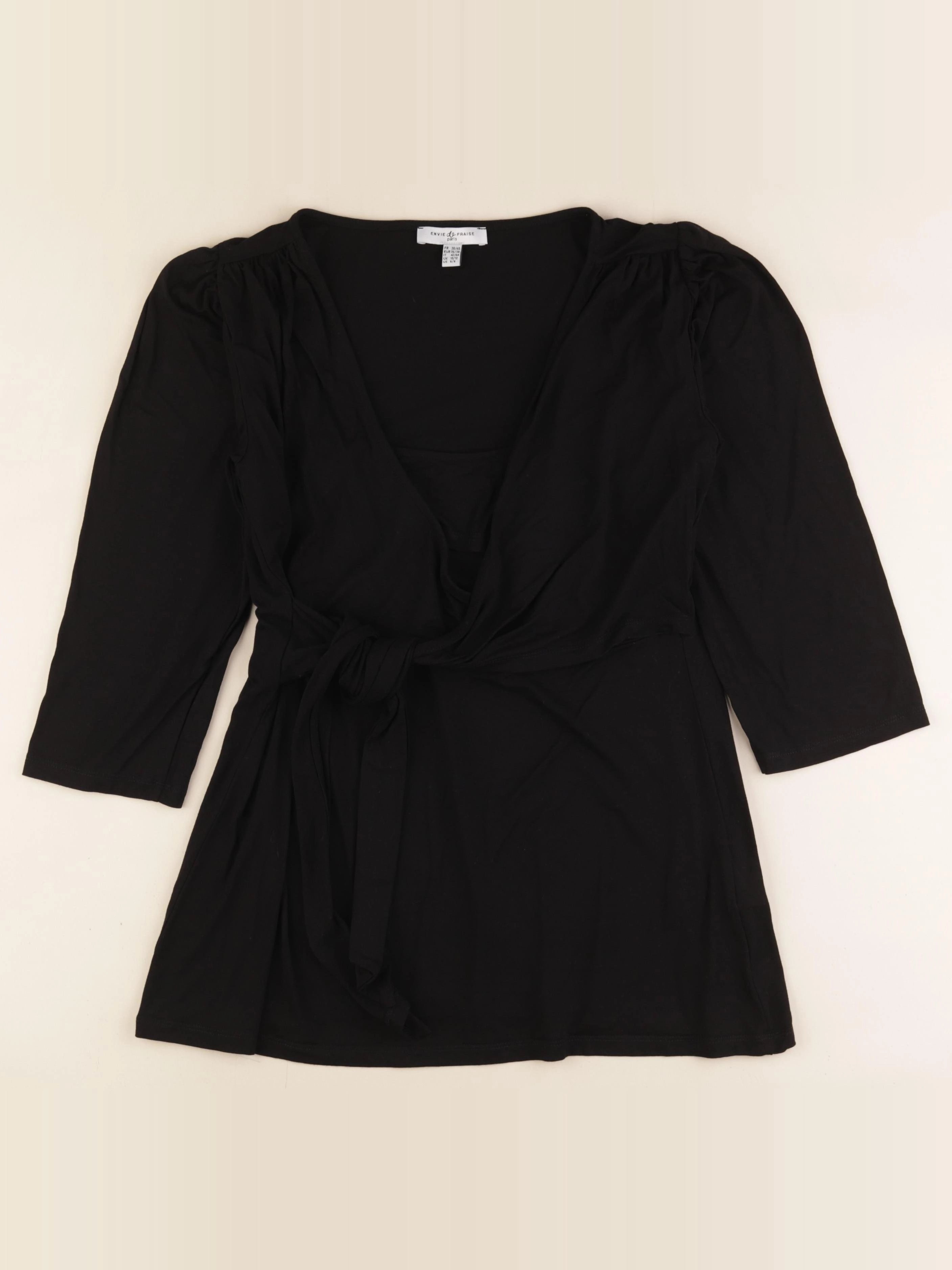 Envie de fraise - tee-shirt allaitement noir - 38 à 40