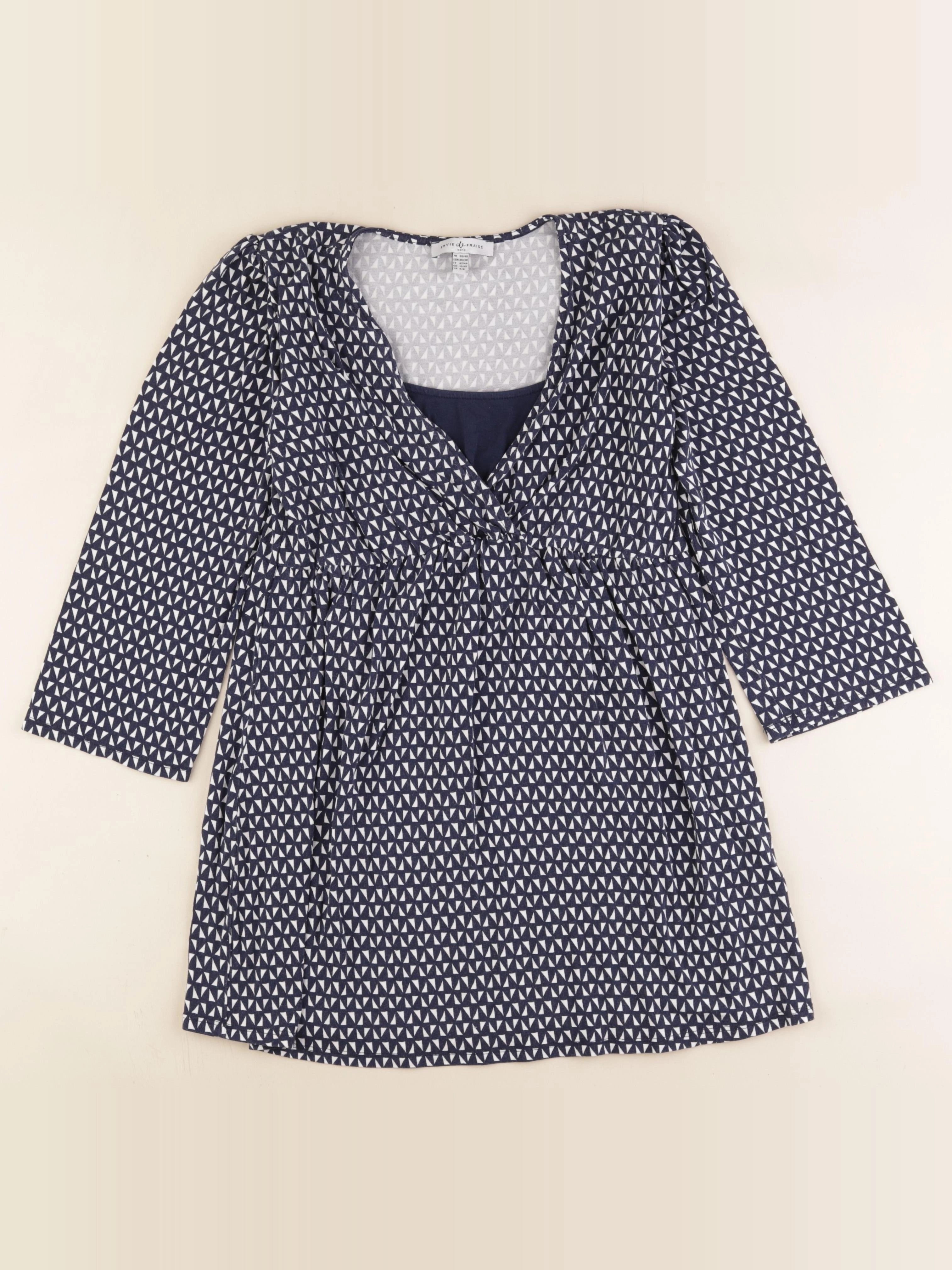 Envie de fraise - tee-shirt allaitement bleu - 38 à 40