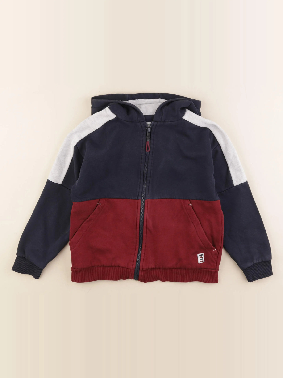 Vertbaudet - sweat multicolore - 8 ans