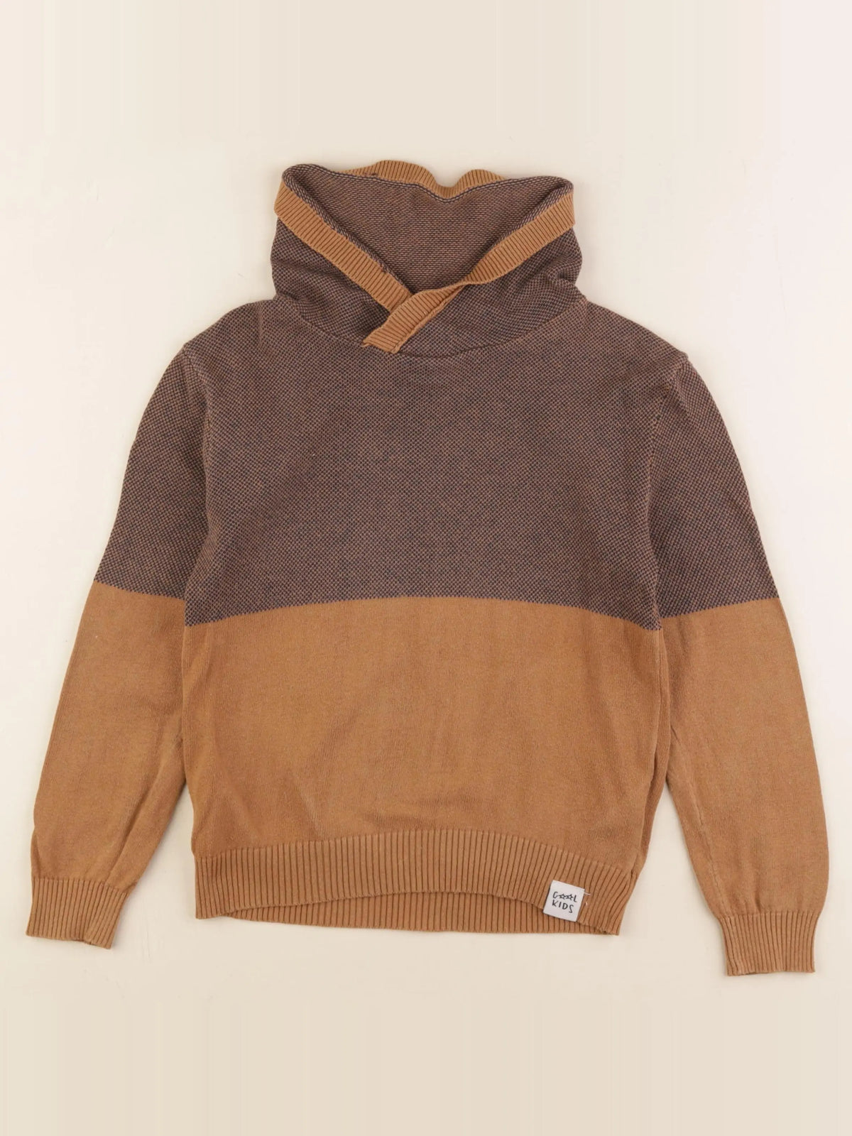 Vertbaudet - pull marron - 8 ans