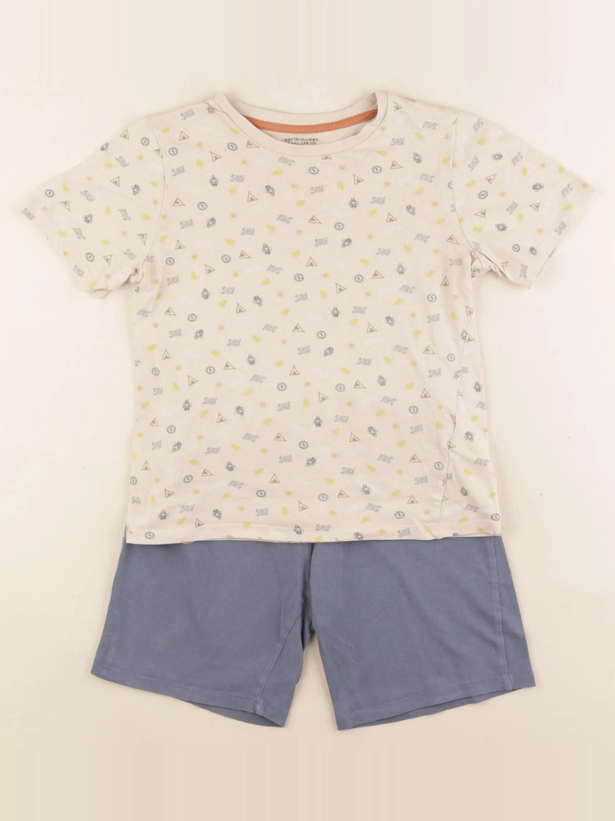 Vertbaudet - pyjama coton multicolore - 8 ans