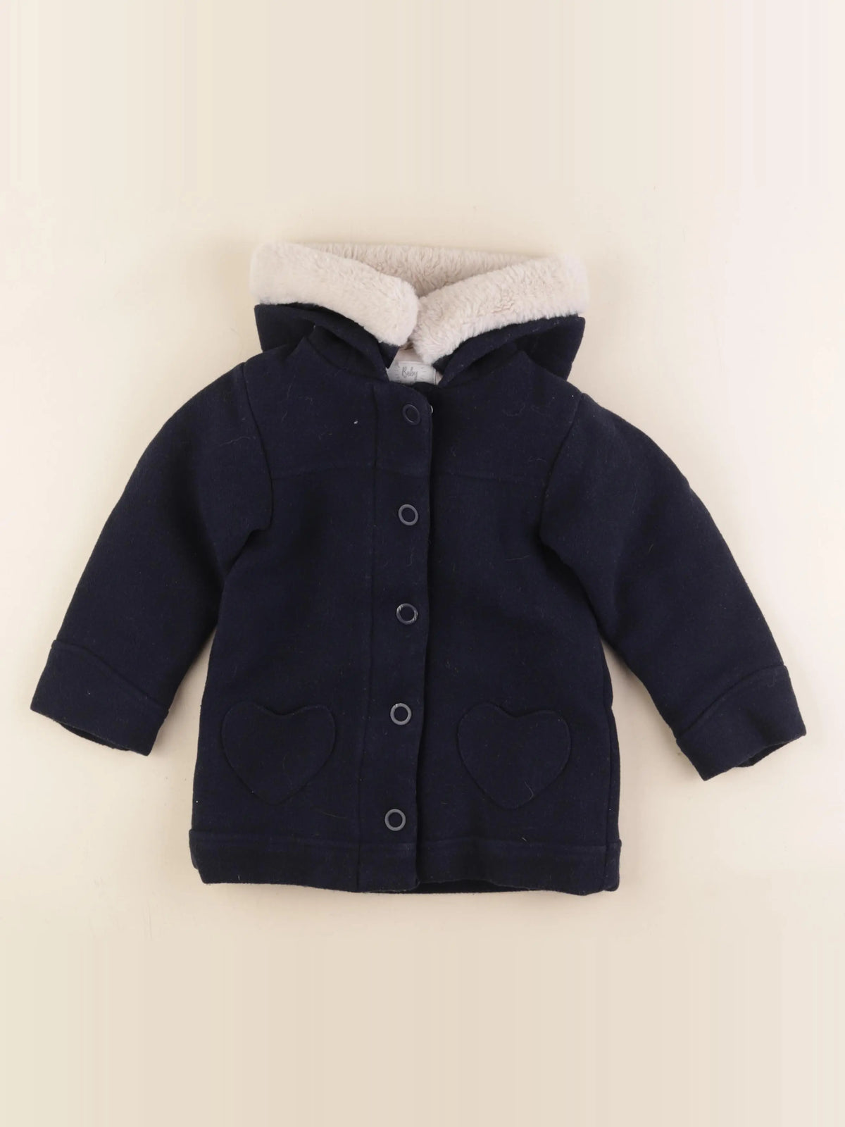 Vertbaudet - manteau bleu - 3 ans