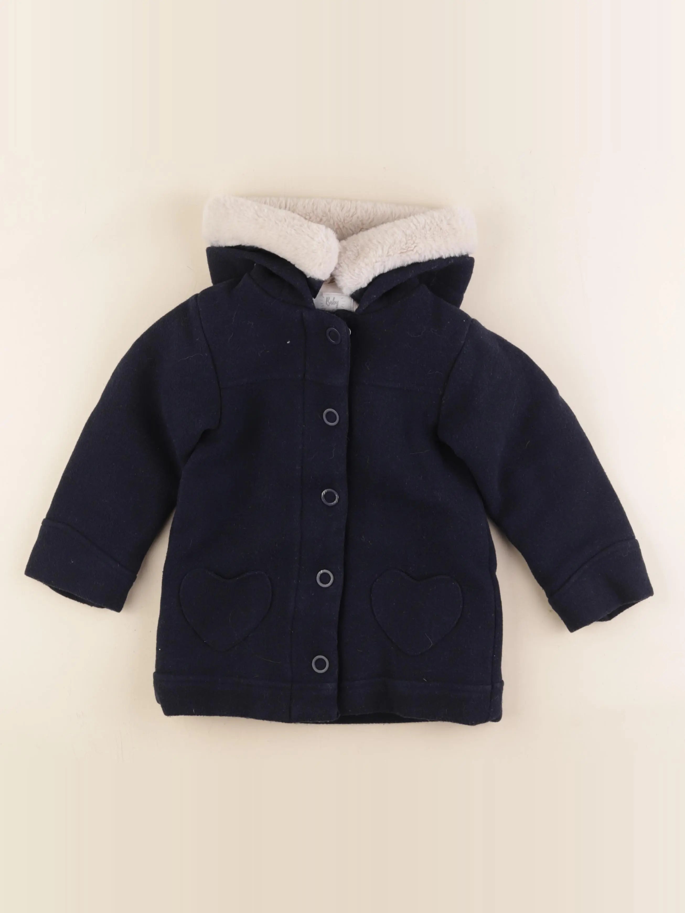 Vertbaudet - manteau bleu - 3 ans
