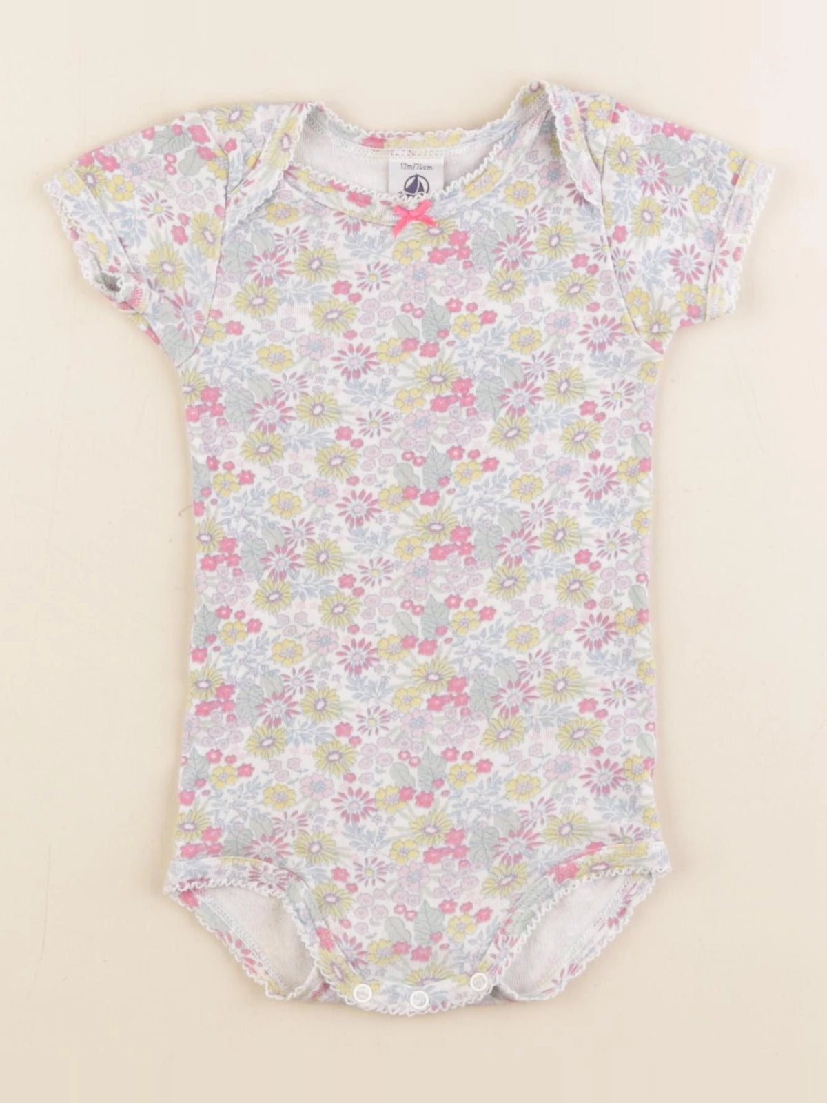 Petit Bateau - body multicolore - 12 mois